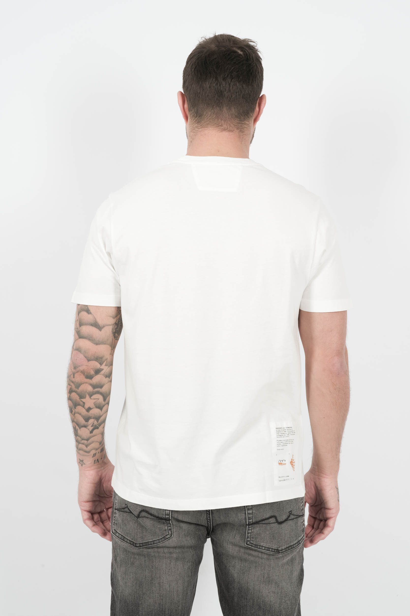 TEE-SHIRT C.P COMPANY AVEC LOGO BLANC S308A-103