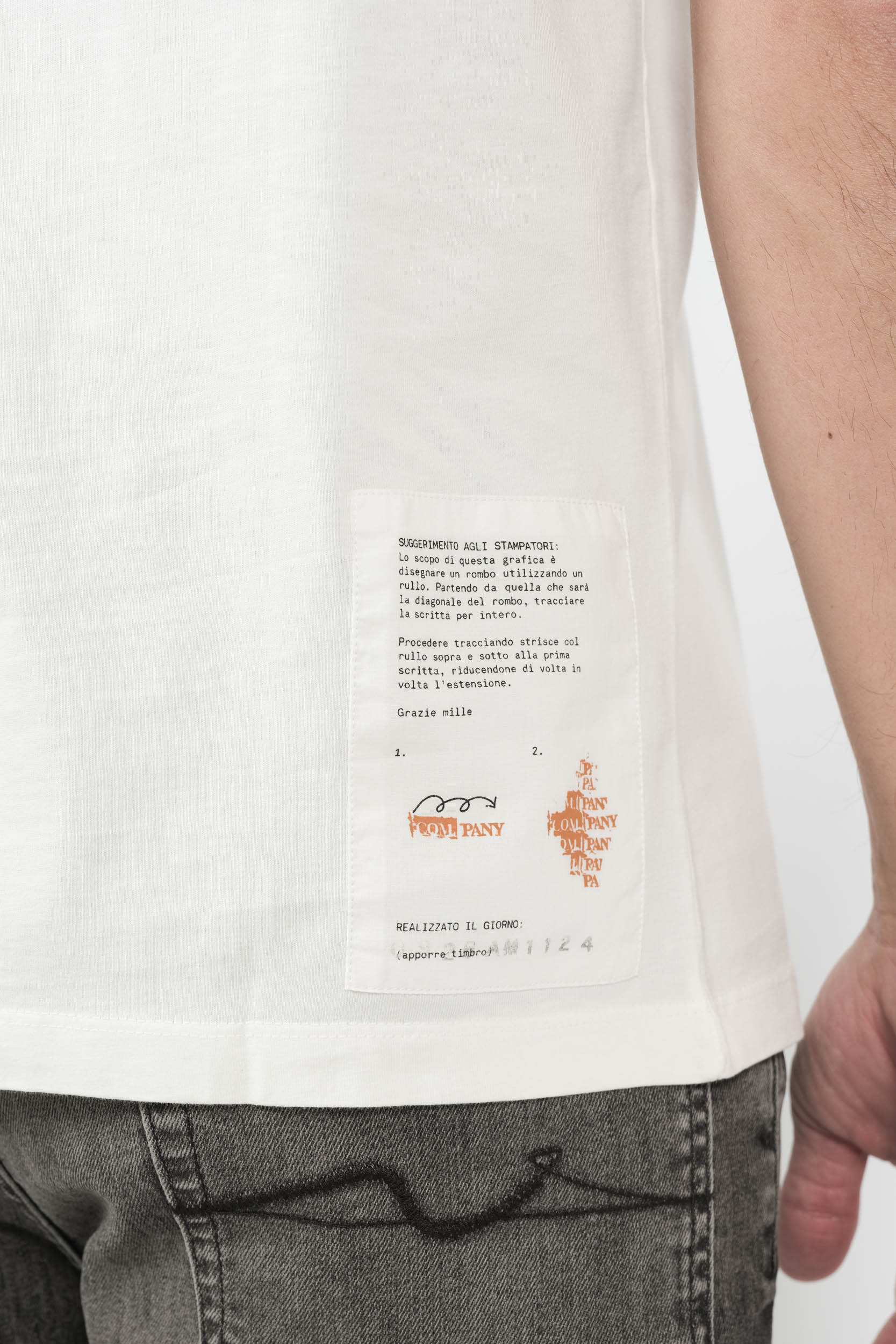 TEE-SHIRT C.P COMPANY AVEC LOGO BLANC S308A-103