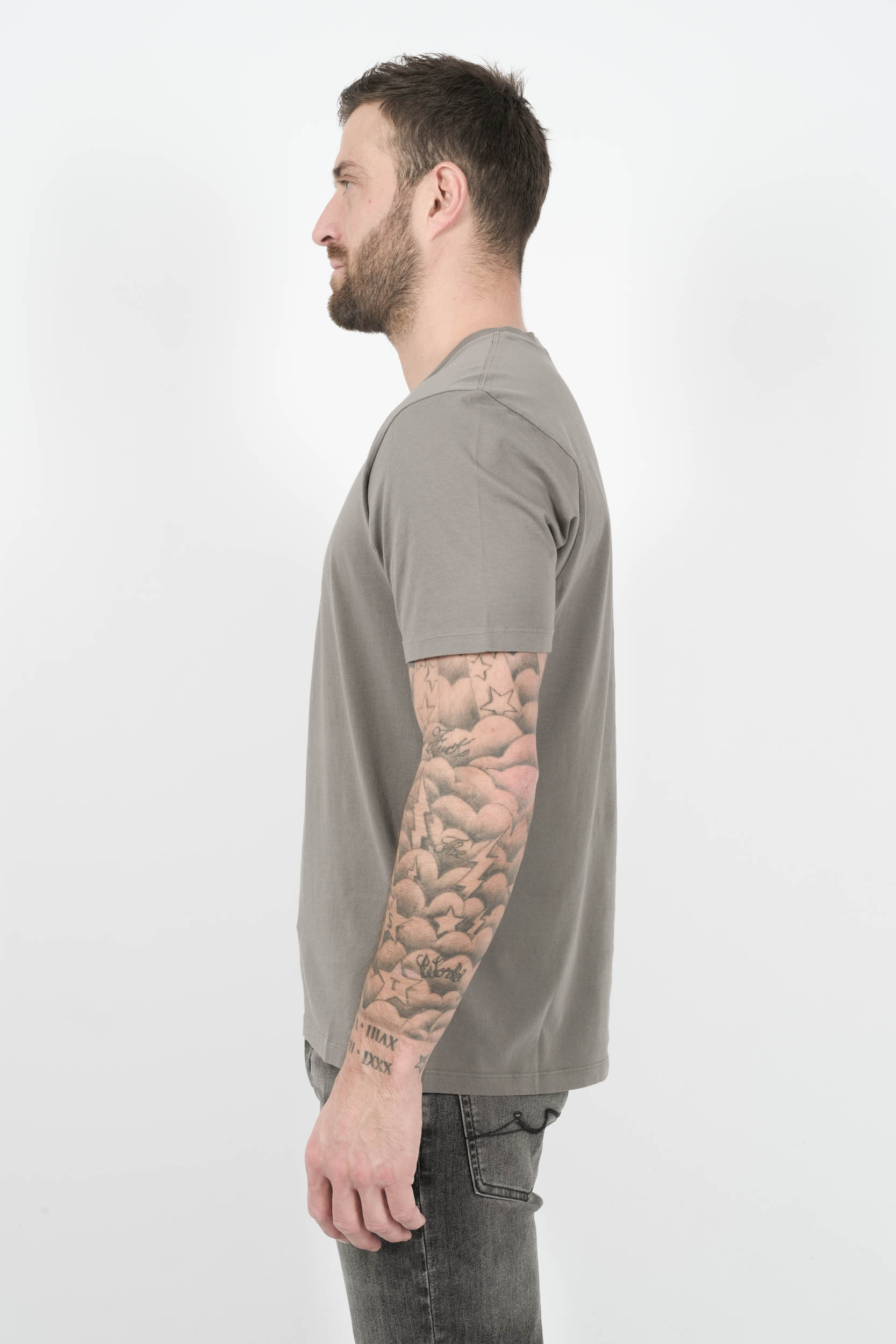 TEE-SHIRT C.P COMPANY AVEC LOGO GRIS S308A-935