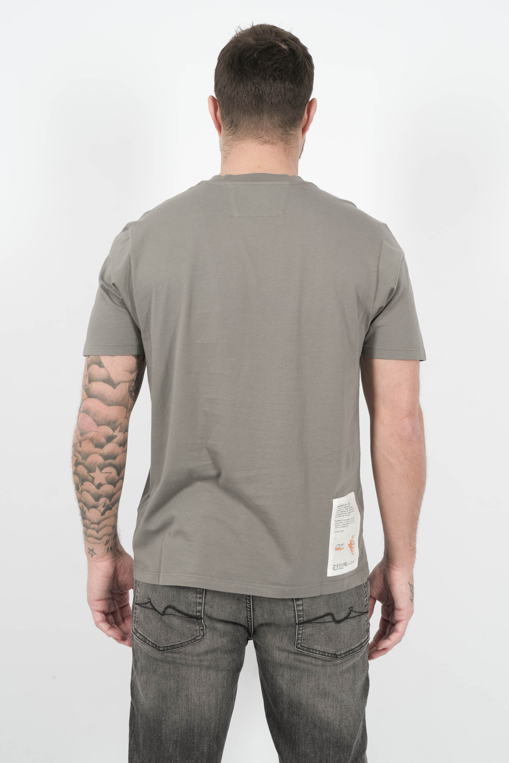 TEE-SHIRT C.P COMPANY AVEC LOGO GRIS S308A-935