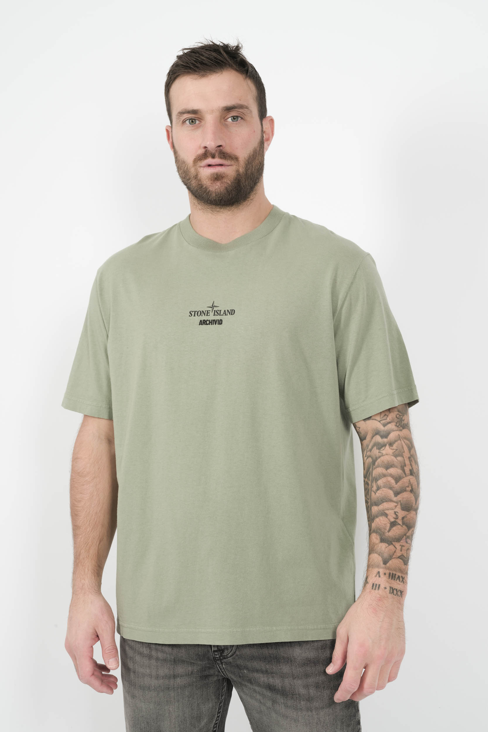 TEE-SHIRT STONE ISLAND ARCHIVIO VERT S152137S91-V0055