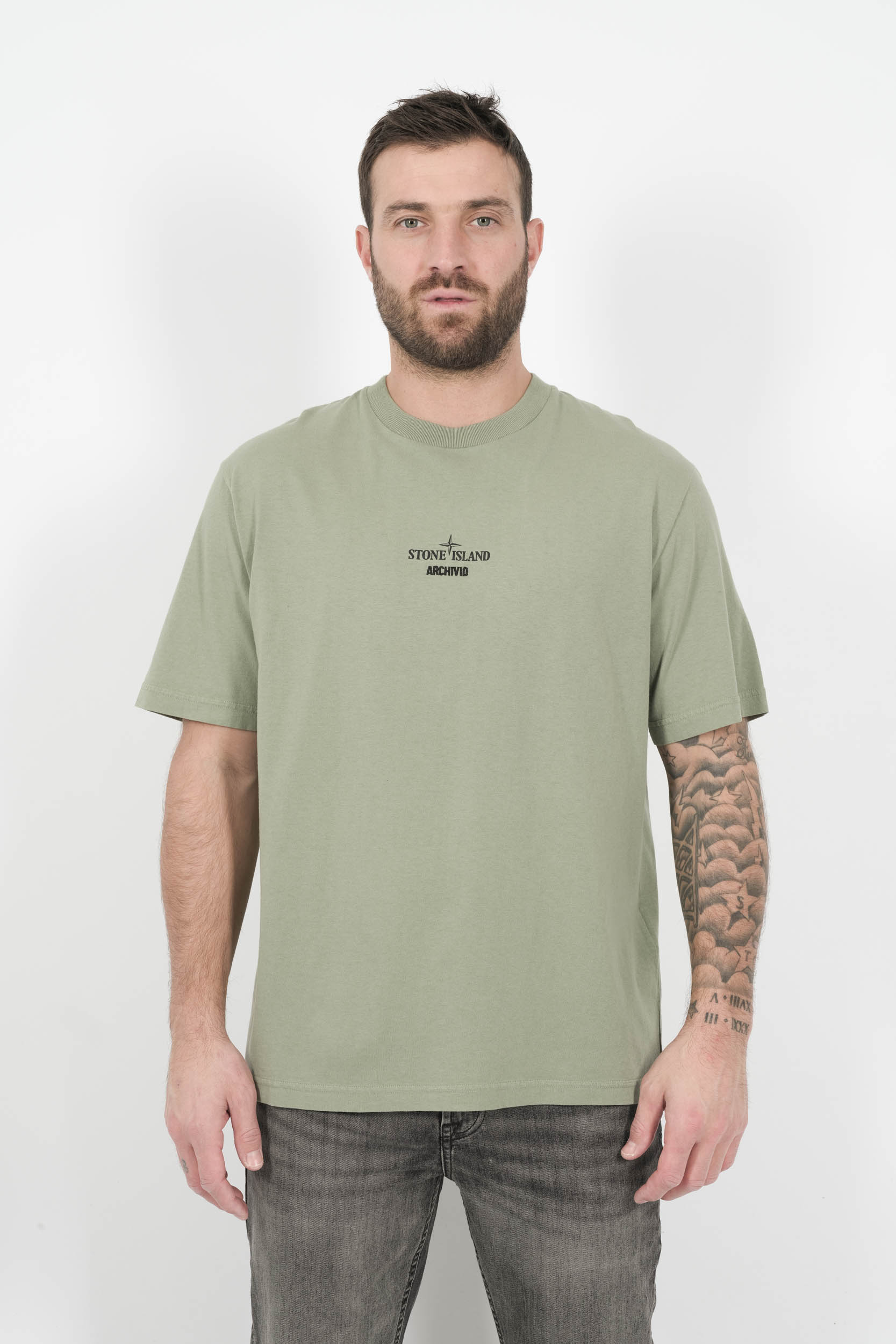 TEE-SHIRT STONE ISLAND ARCHIVIO VERT S152137S91-V0055