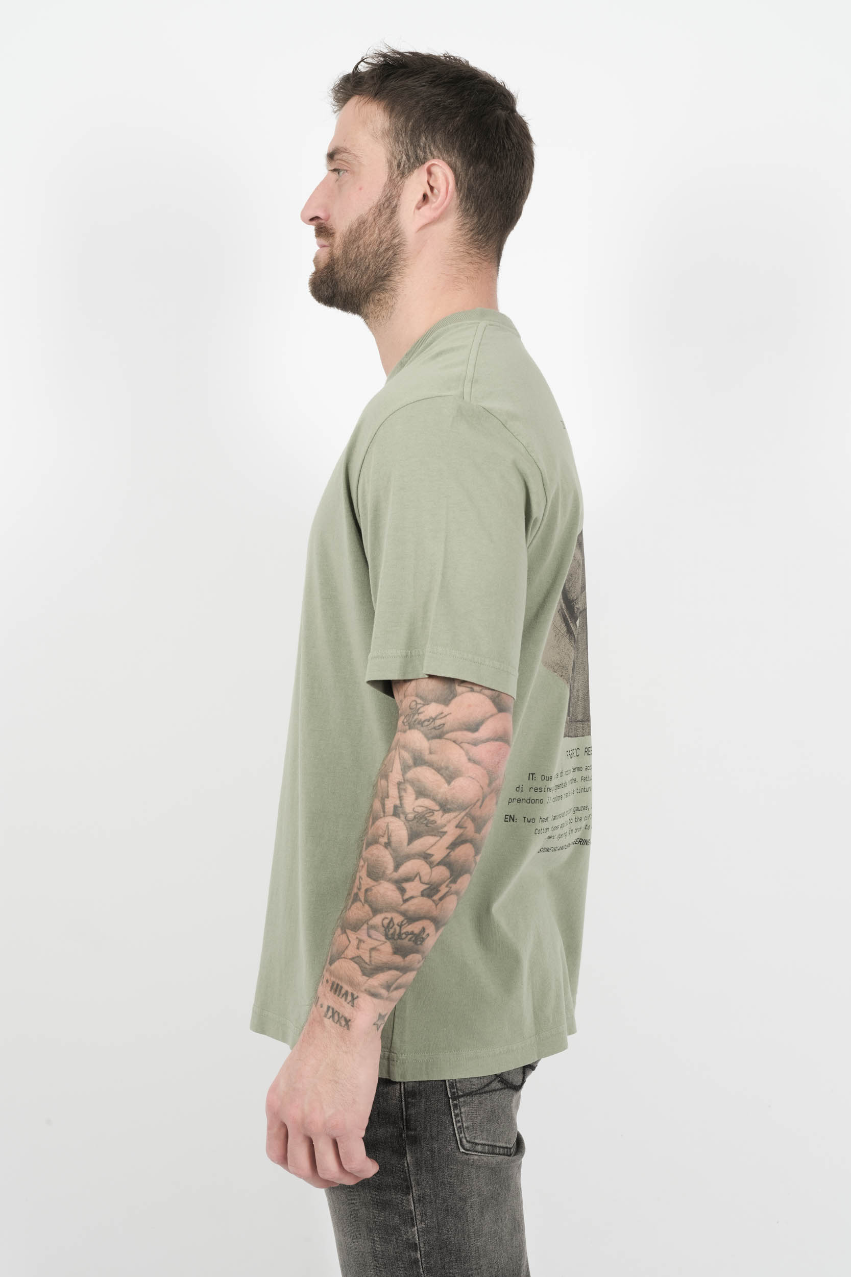 TEE-SHIRT STONE ISLAND ARCHIVIO VERT S152137S91-V0055