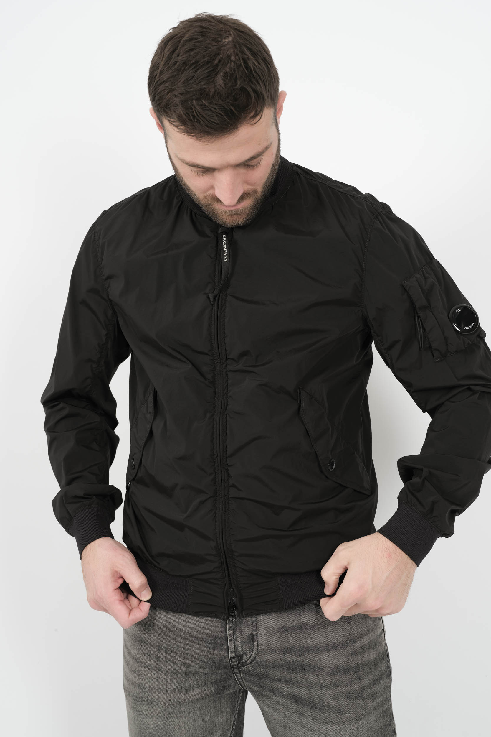 VESTE C.P COMPANY EN NYLON NOIR W182A-999