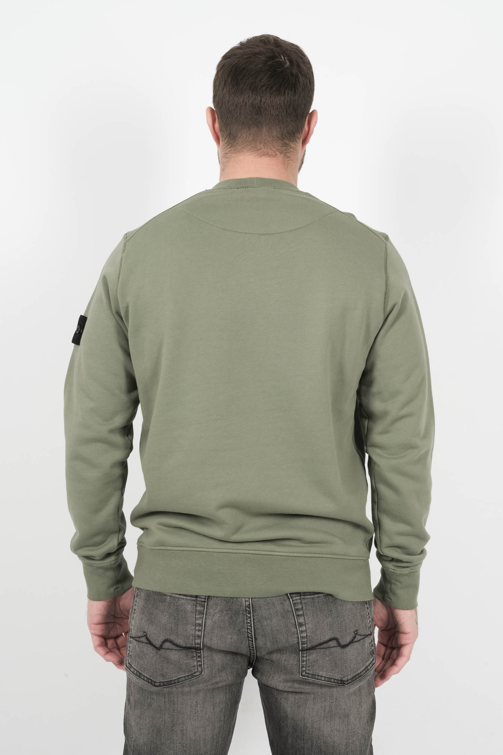 SWEAT STONE ISLAND COL ROND VERT S156144S51-V0059