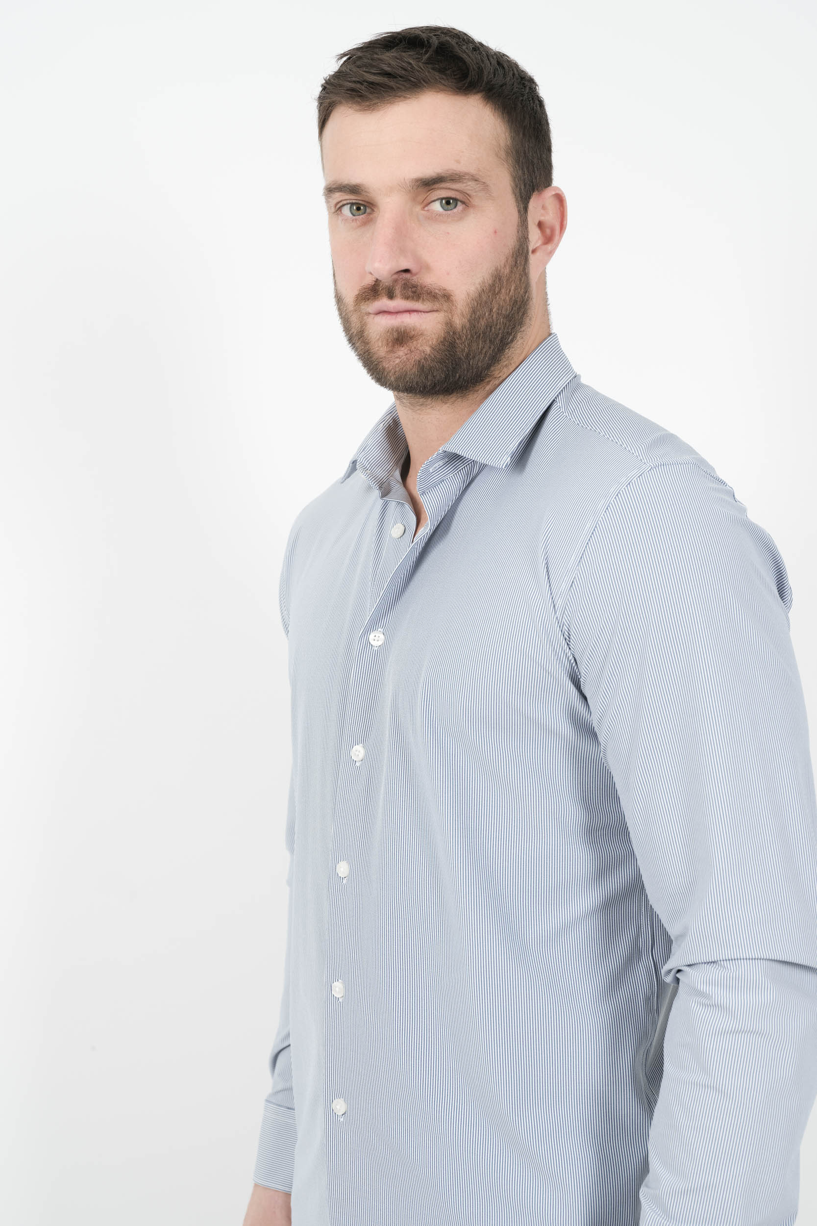 CHEMISE RRD A RAYURES BLEU 25254-V90