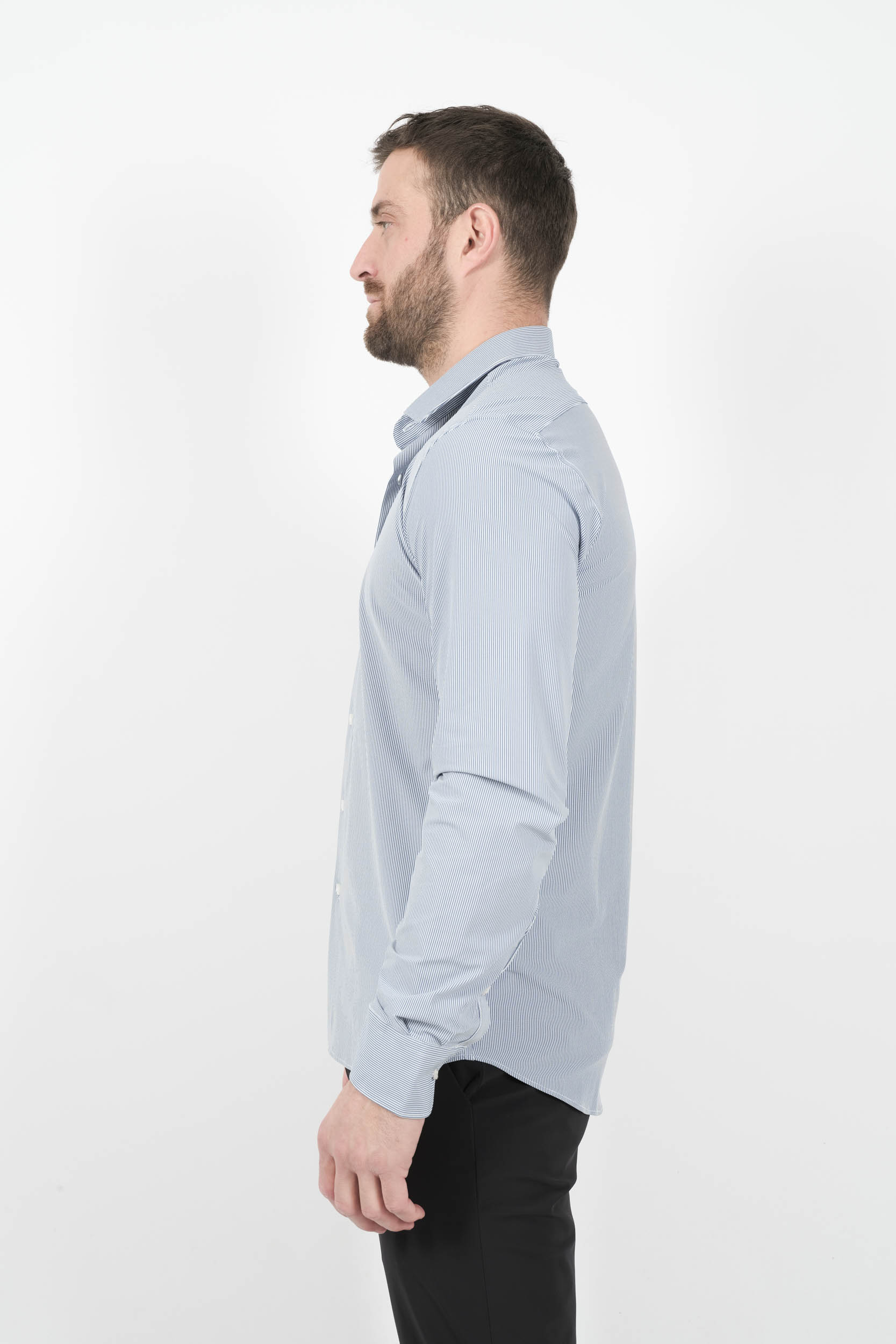 CHEMISE RRD A RAYURES BLEU 25254-V90