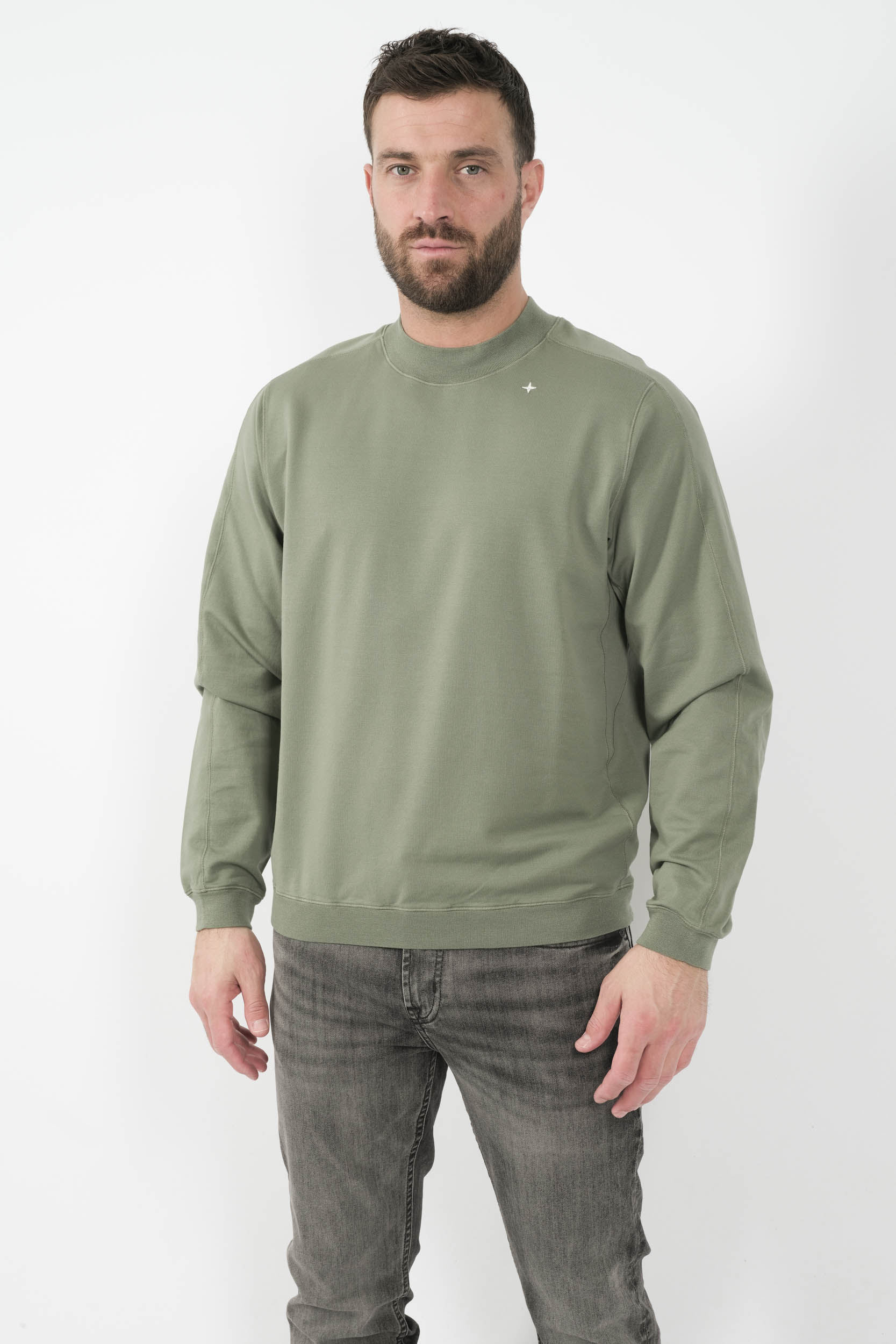  Image du produit SWEAT STONE ISLAND STELLINA VERT S156117SG5-V0059 - 2