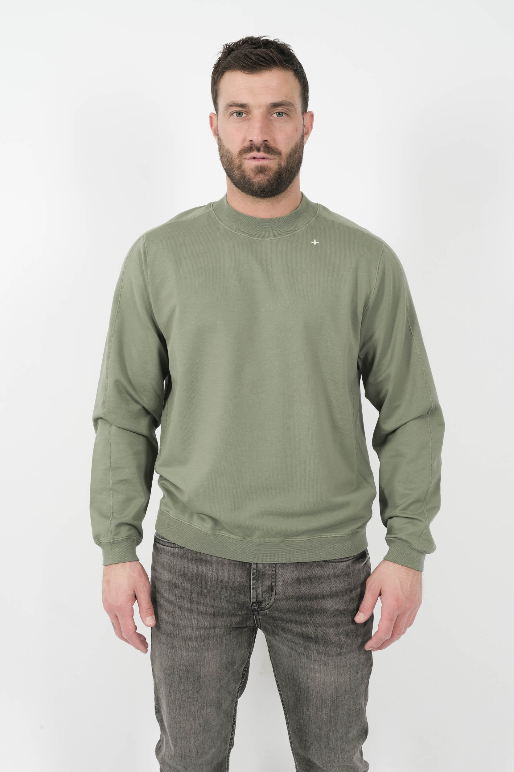  Image du produit SWEAT STONE ISLAND STELLINA VERT S156117SG5-V0059 - 3