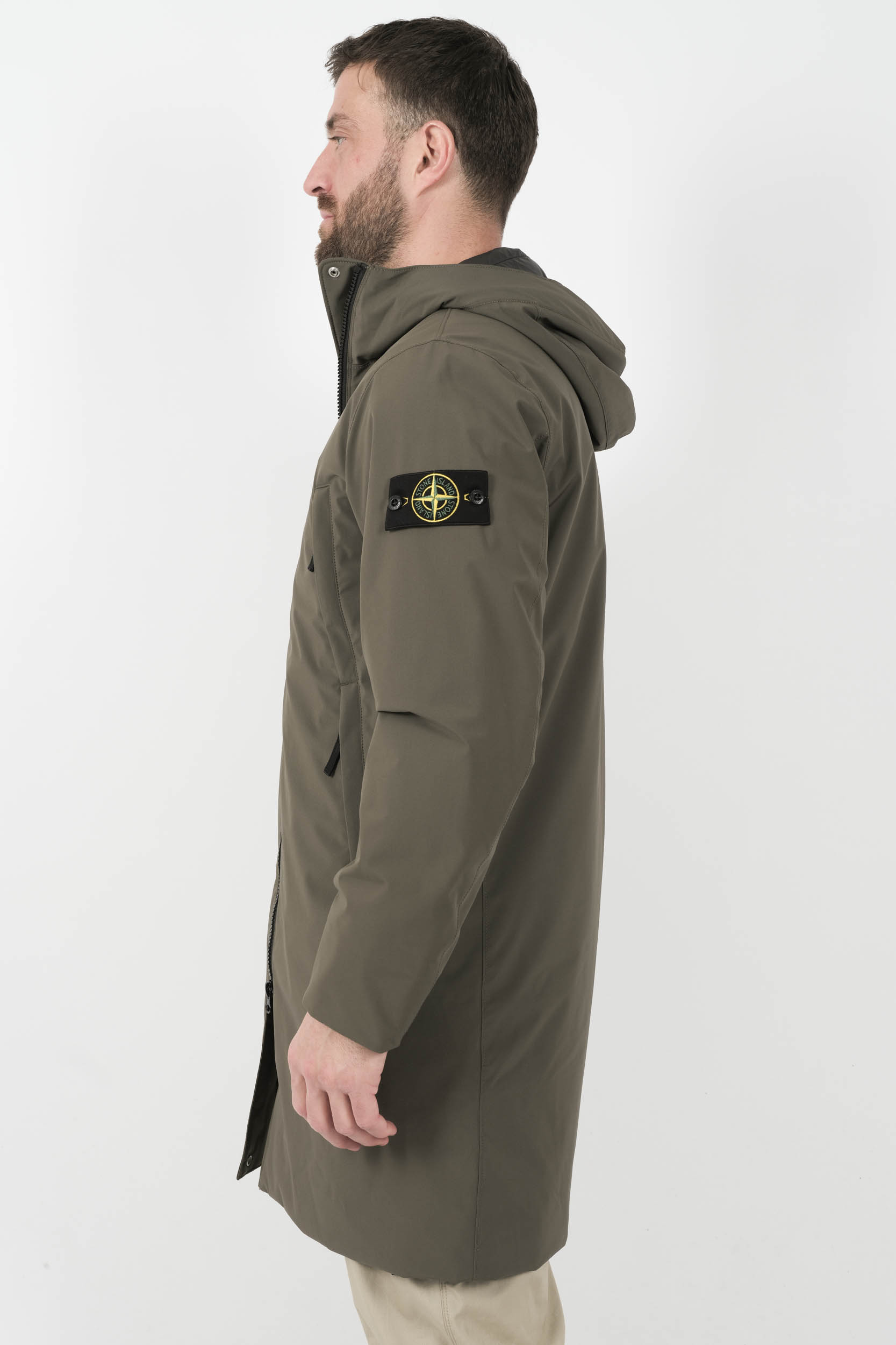 PARKAS STONE ISLAND AVEC CAPUCHE KAKI S15711SA27-V0054