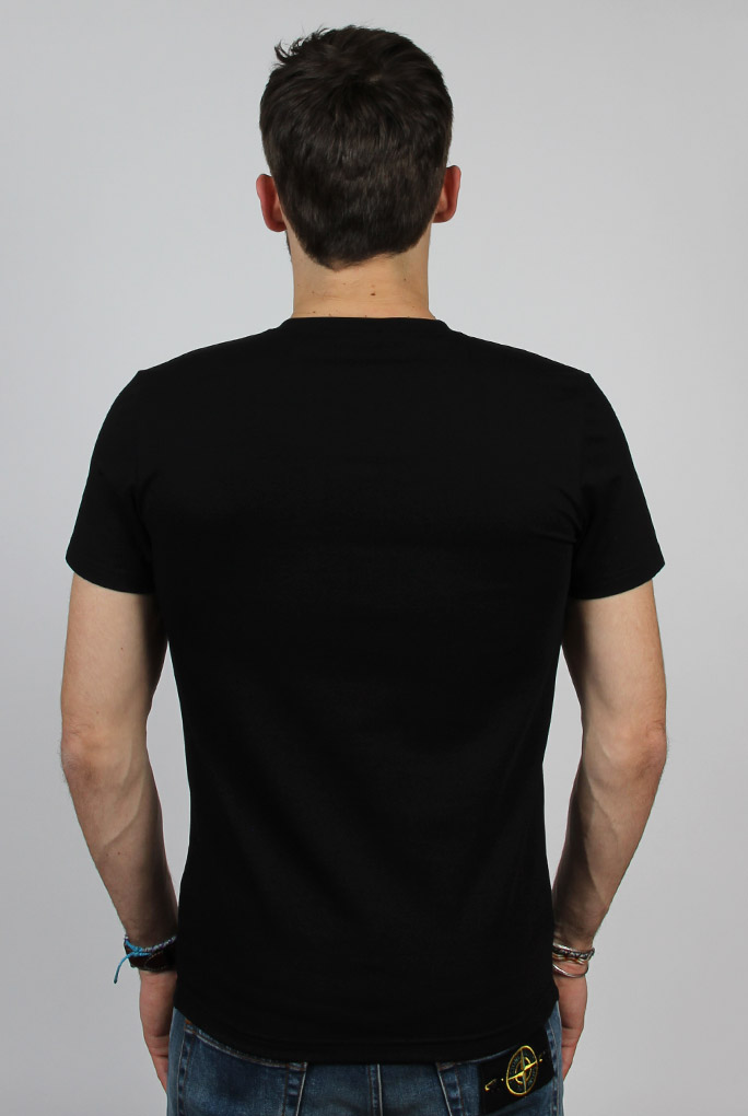 T-SHIRT COL V NOIR FILIPPA K 17216-BLACK