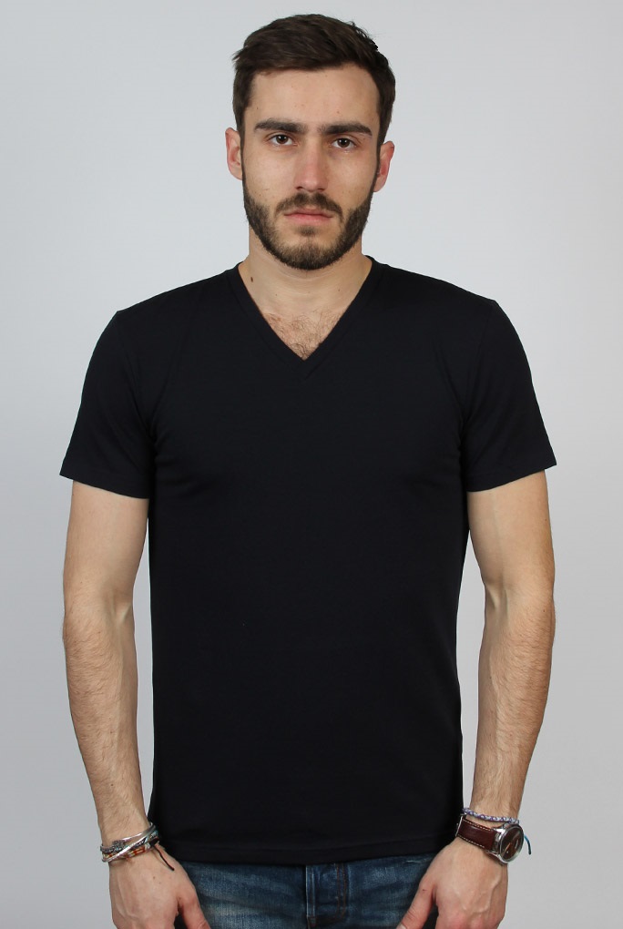 T-SHIRT COL V FILIPPA K MARINE 17216-NAVY