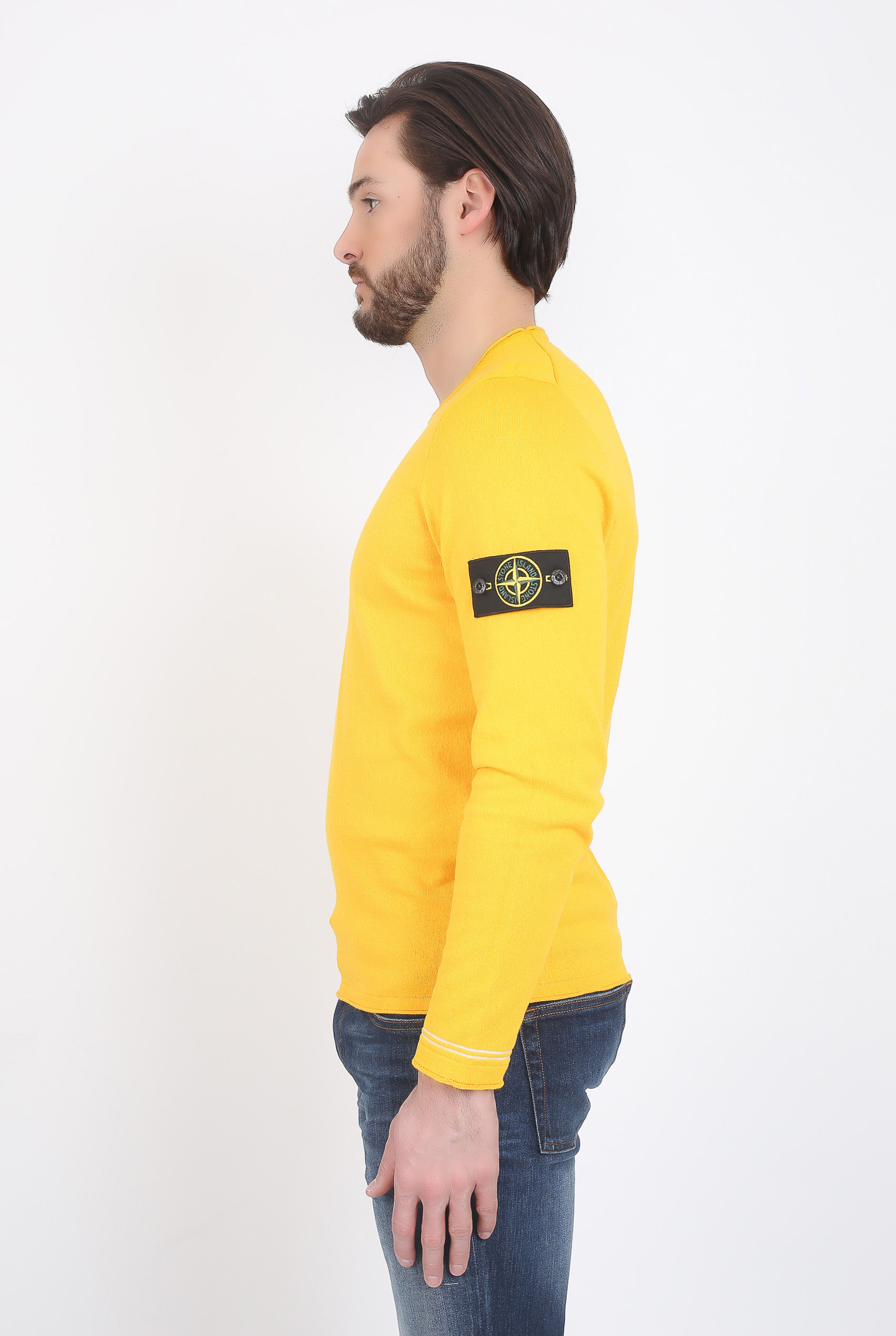 PULL STONE ISLAND JAUNE 6815569B9 V0030