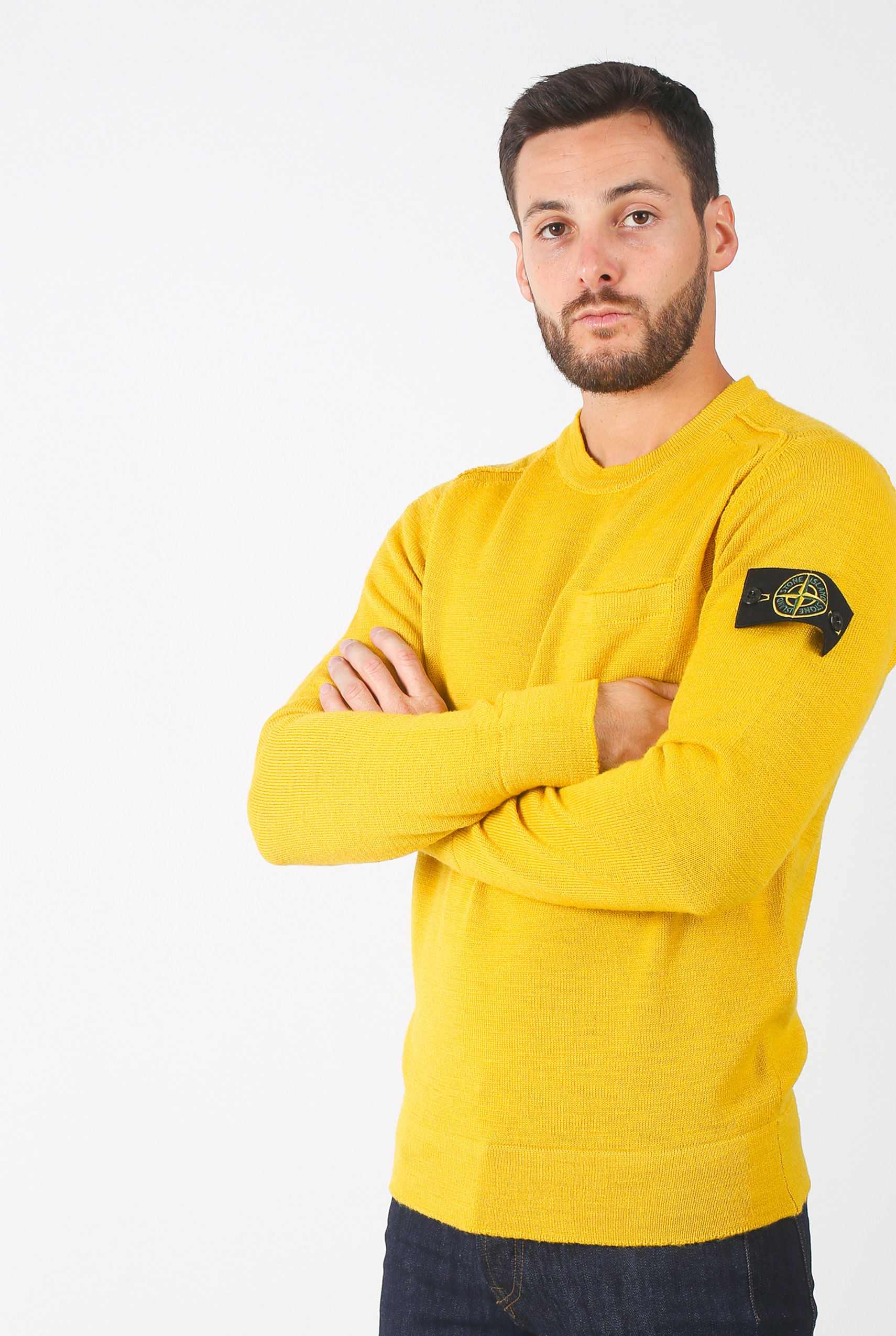 Pull stone island jaune shops