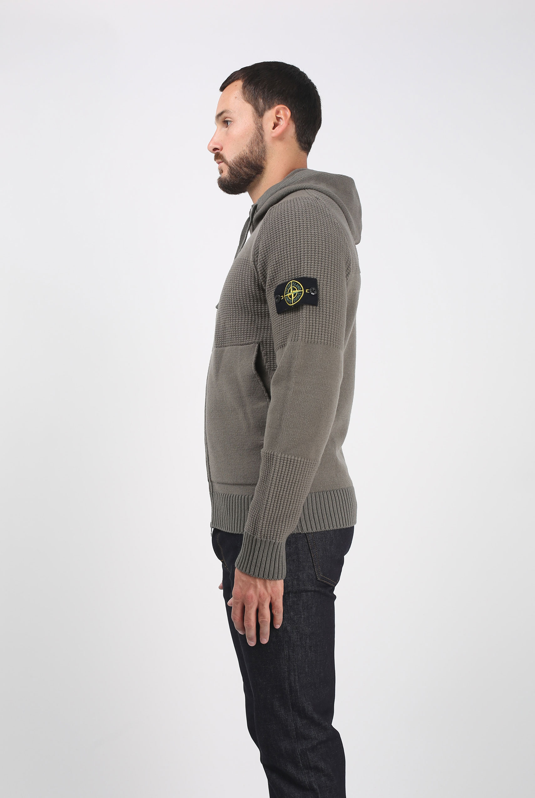 GILET STONE ISLAND VERT OLIVE 6915565A2-V0058