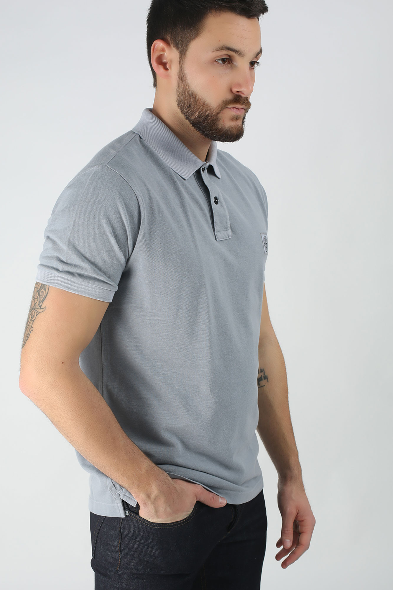 Polo fashion stone island gris