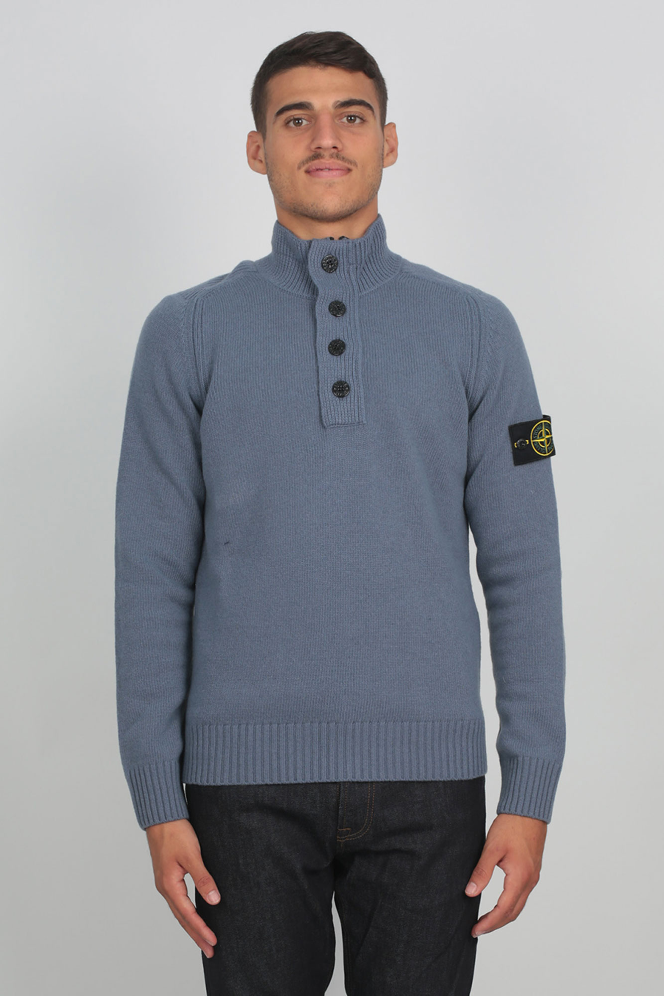 PULL STONE ISLAND BLEU DE PRUSSE 7115532A3-V0024