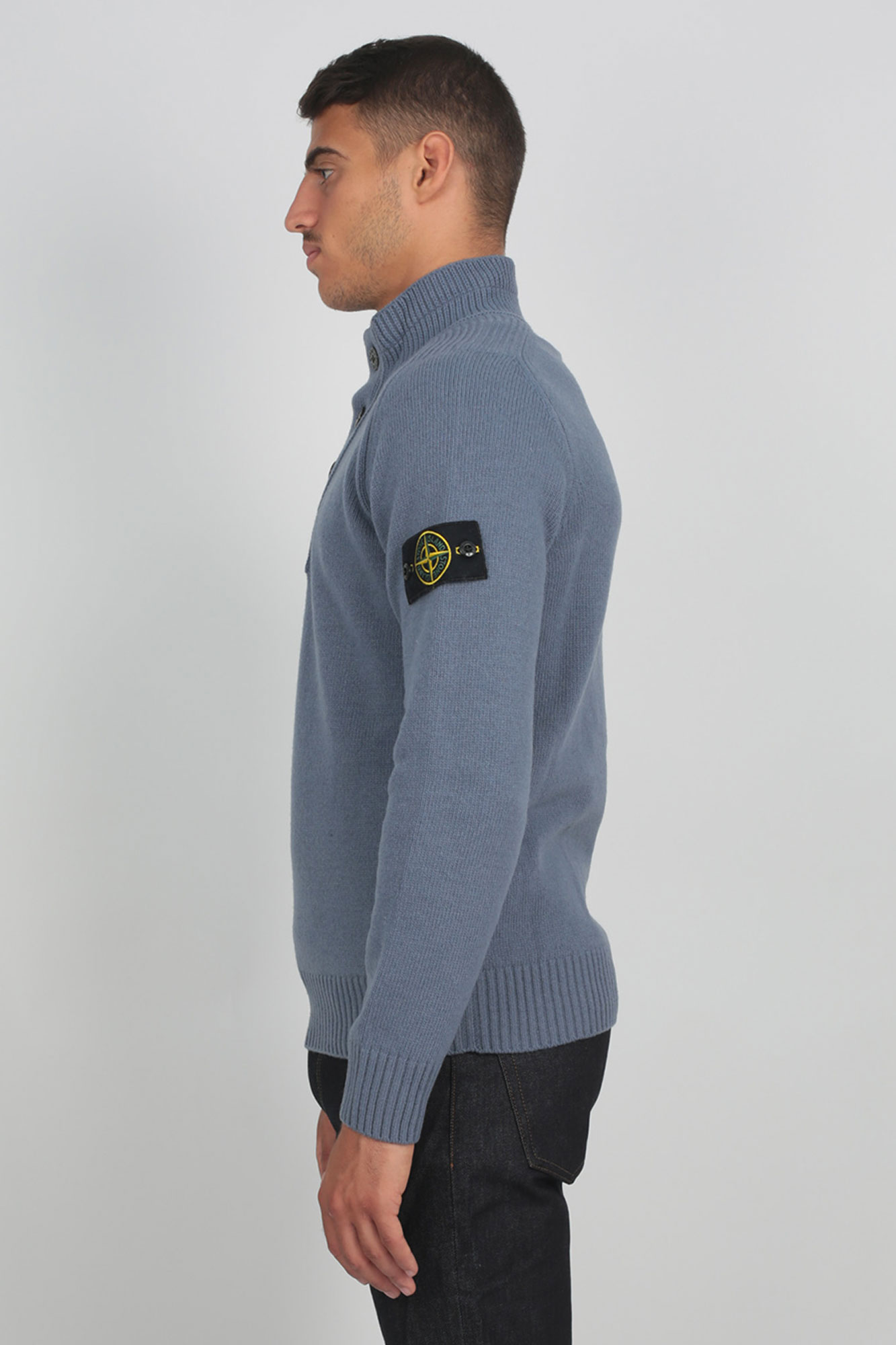 PULL STONE ISLAND BLEU DE PRUSSE 7115532A3-V0024