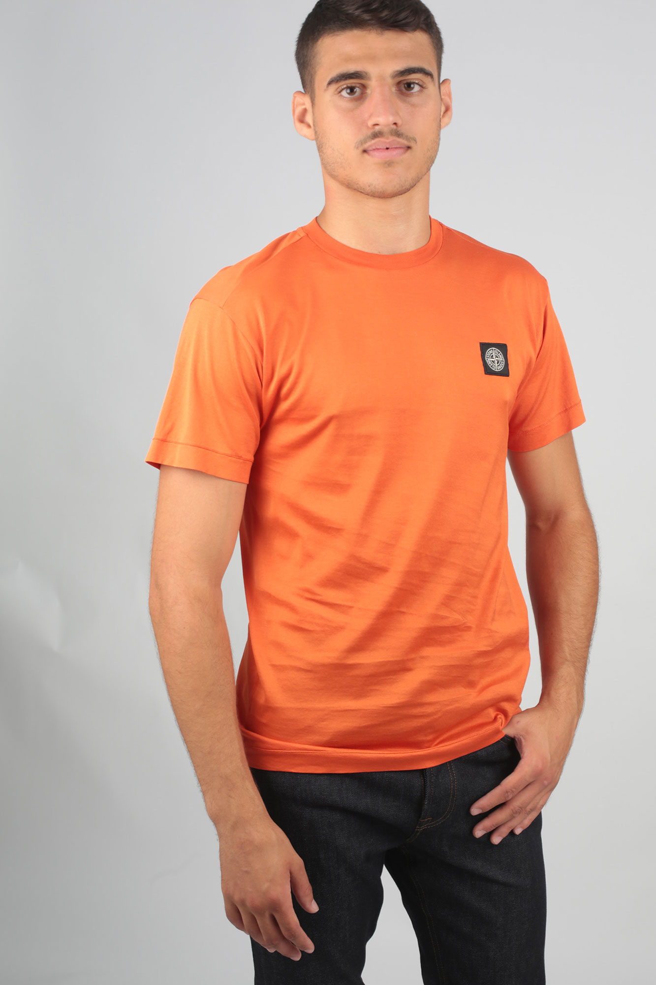 T-SHIRT STONE ISLAND ORANGE 711524113-V0032