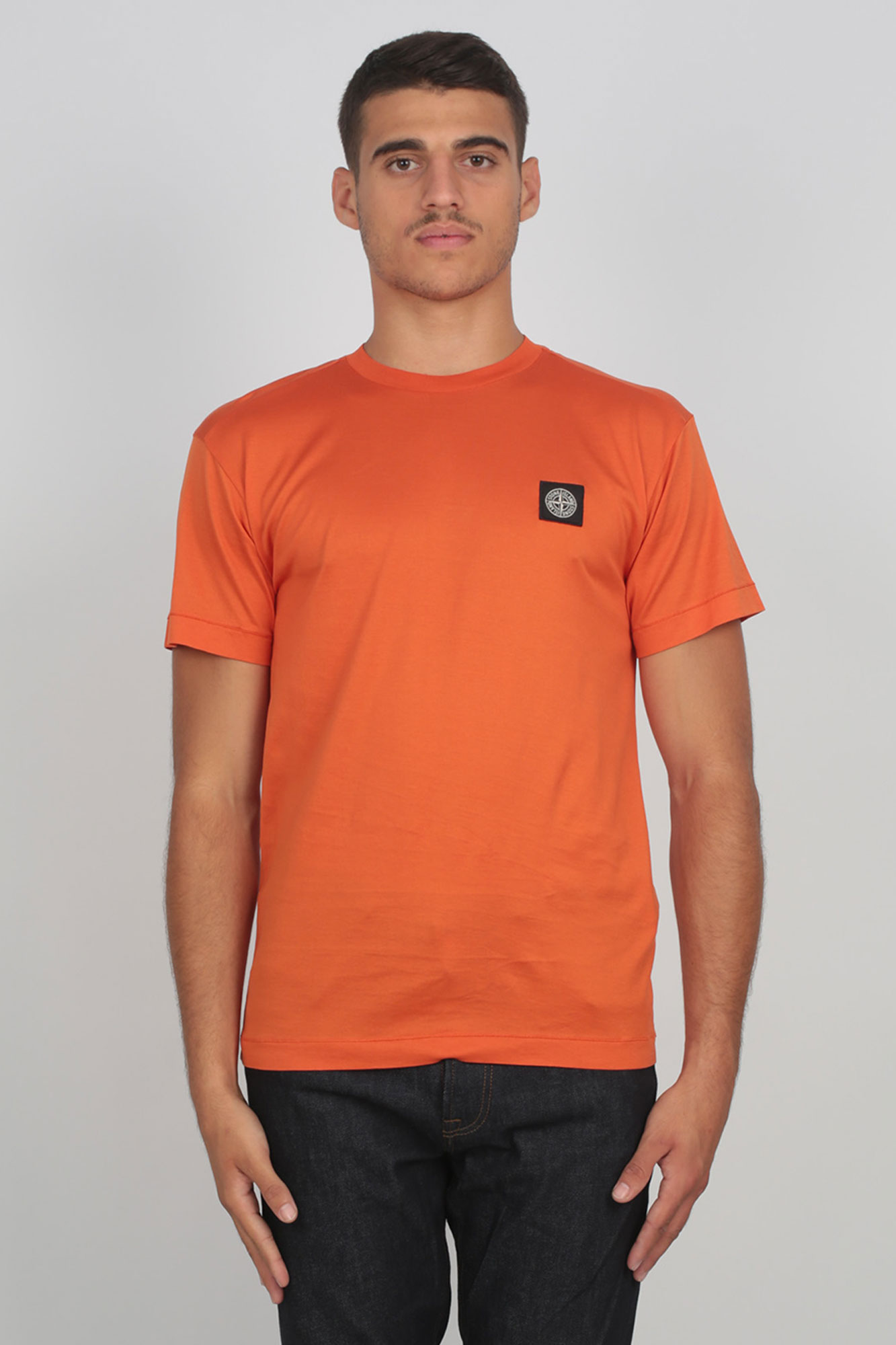 T-SHIRT STONE ISLAND ORANGE 711524113-V0032