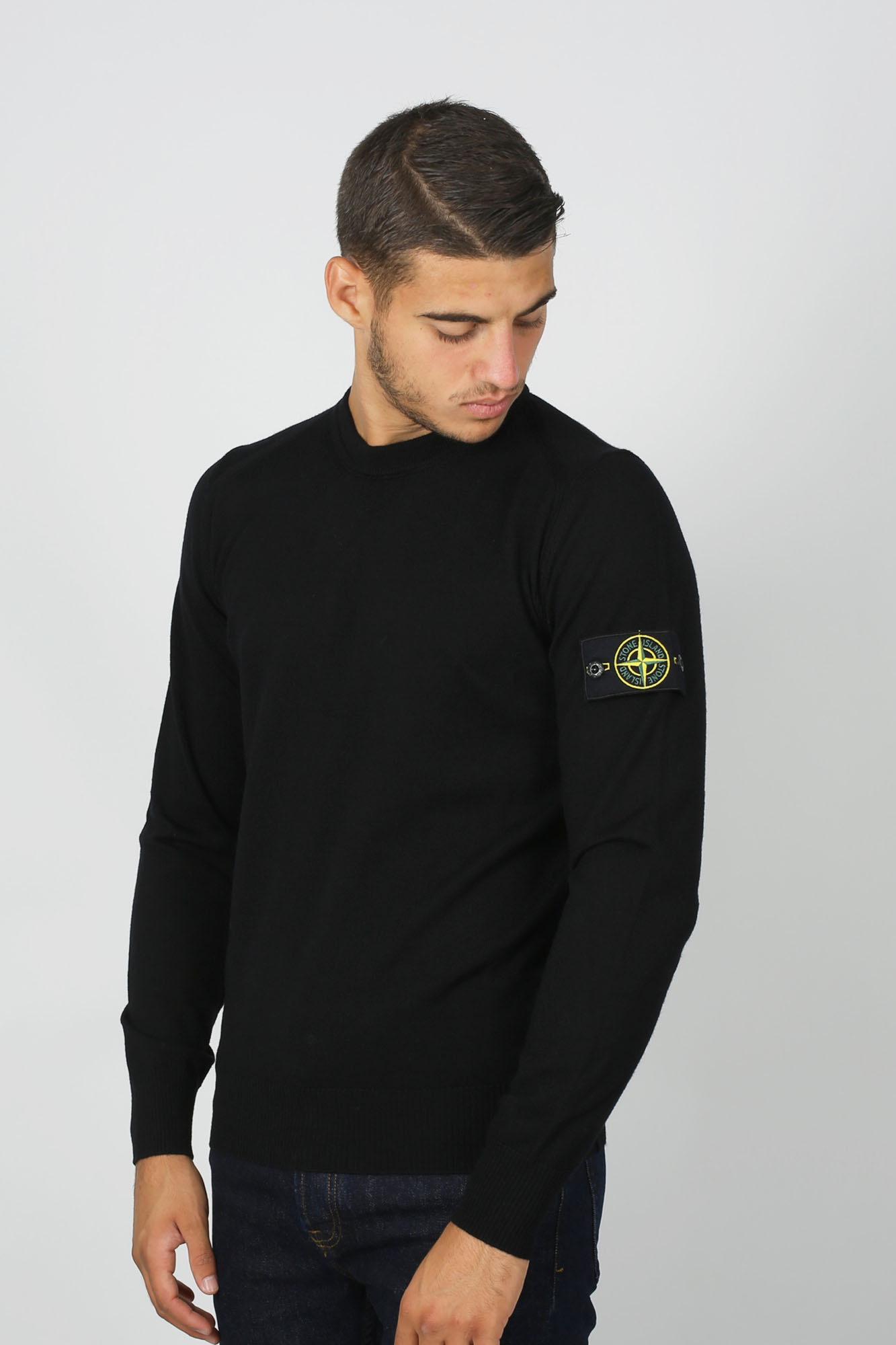 PULL STONE ISLAND NOIR 7115524C4-V0029