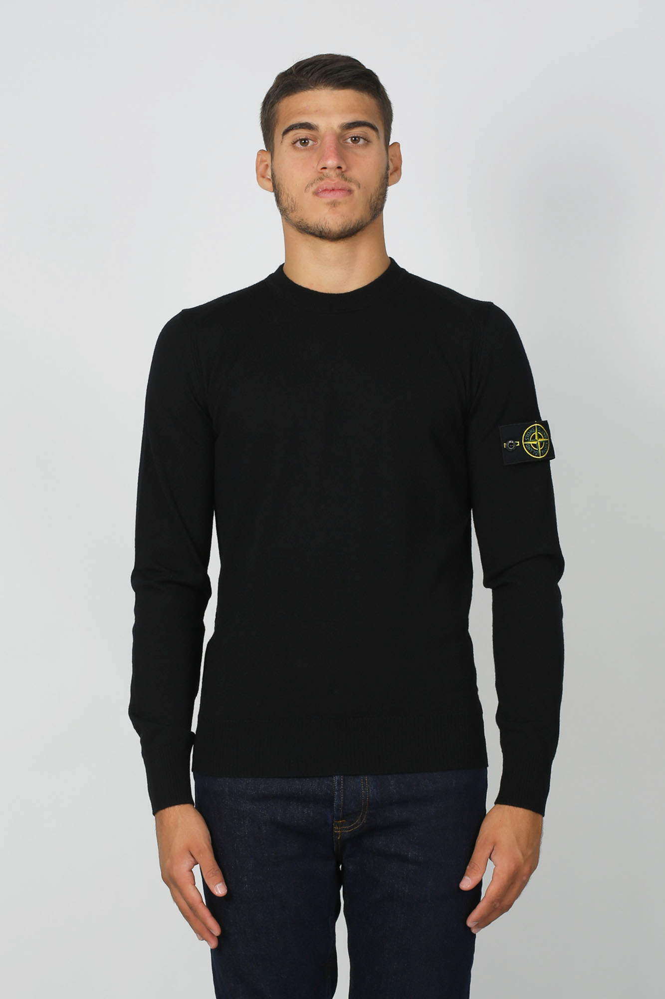 PULL STONE ISLAND NOIR 7115524C4-V0029