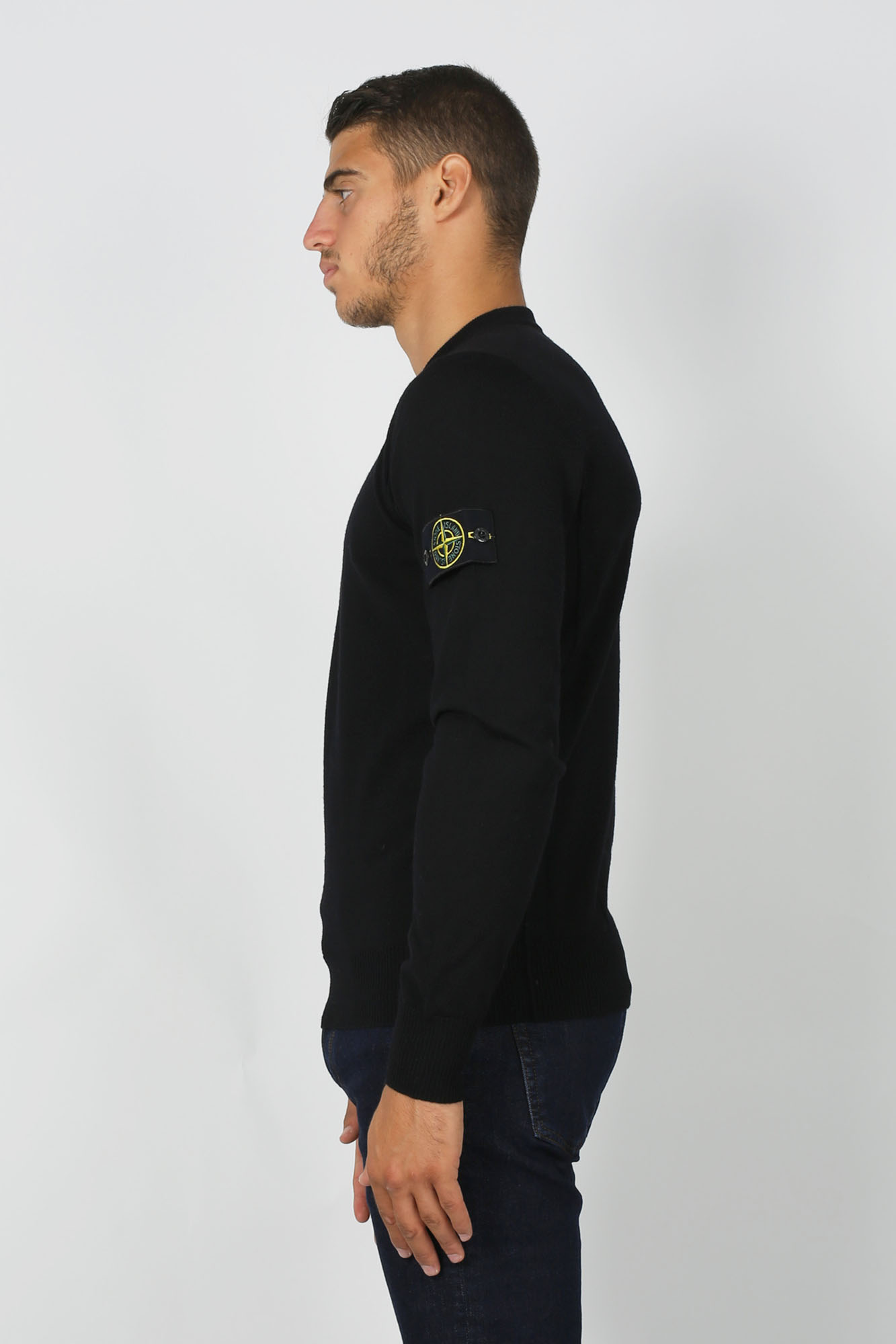 PULL STONE ISLAND NOIR 7115524C4-V0029