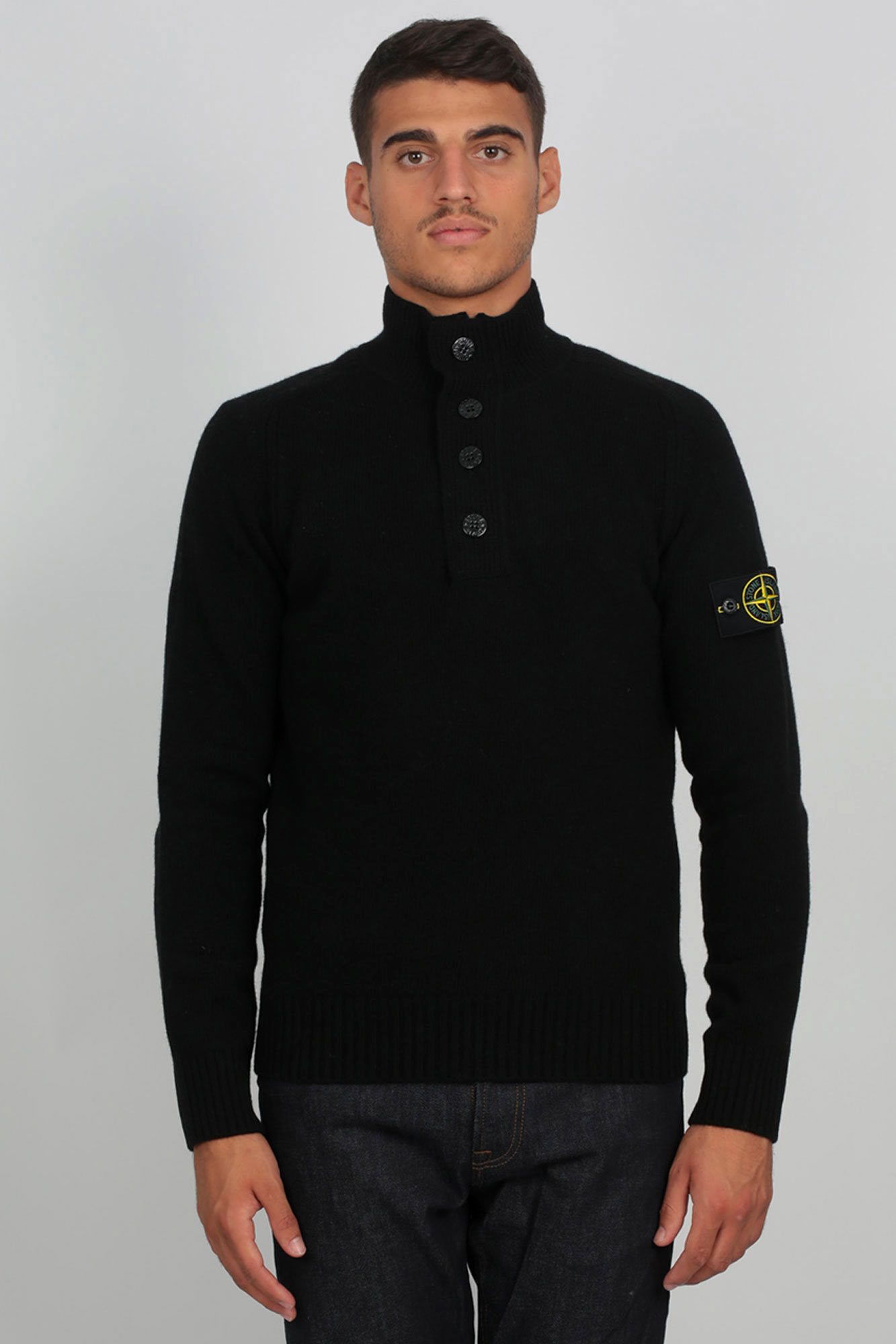 PULL STONE ISLAND NOIR 7115532A3-V0029