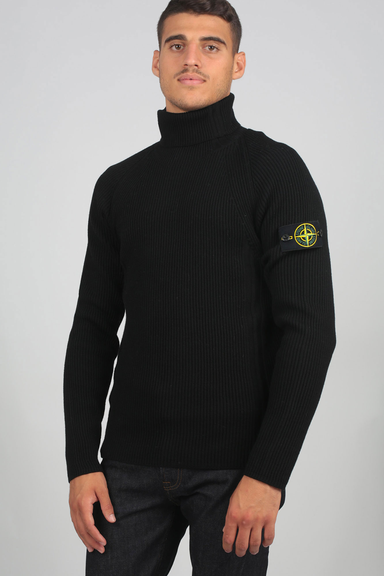 PULL STONE ISLAND NOIR 7115542C2-V0029