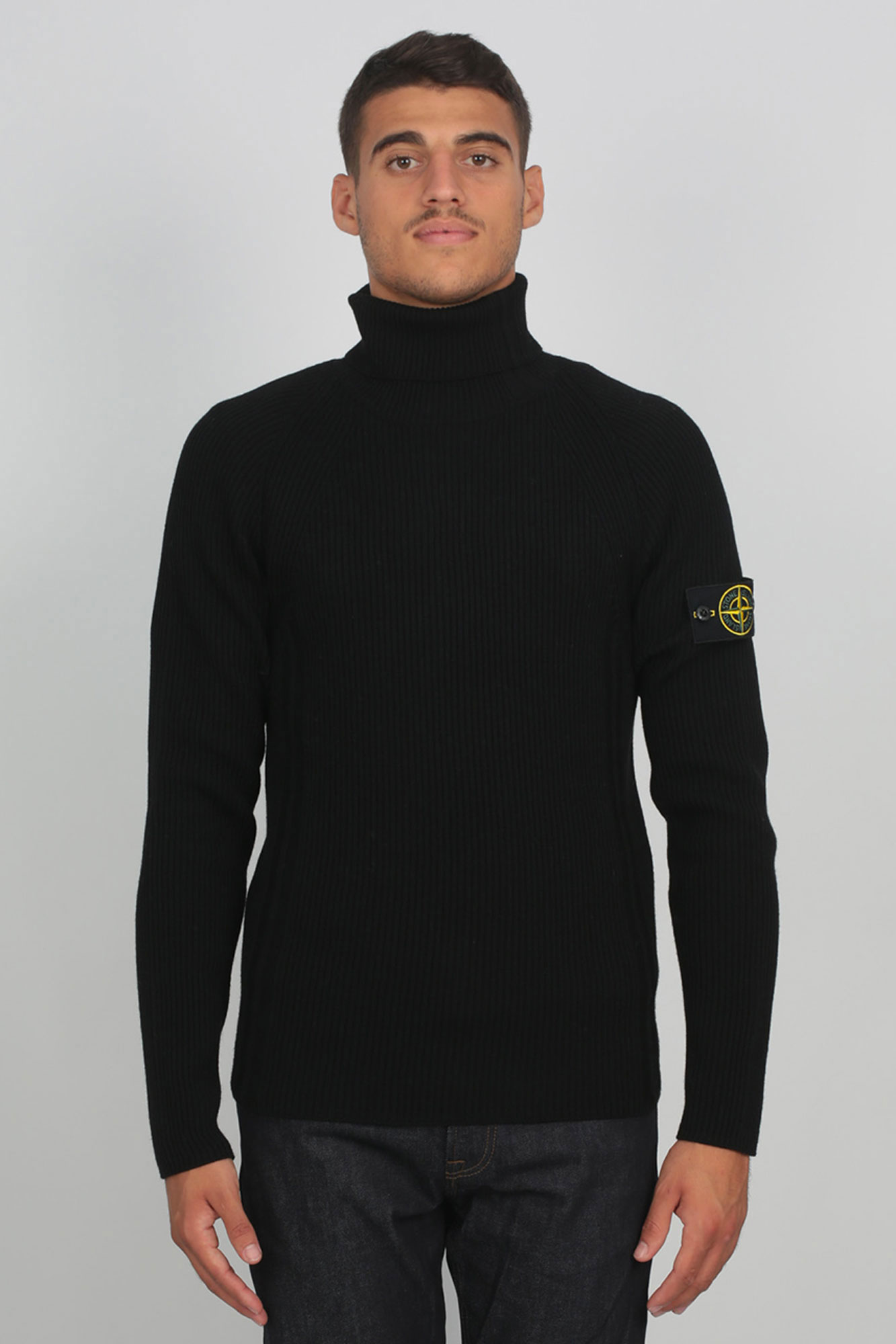 PULL STONE ISLAND NOIR 7115542C2-V0029