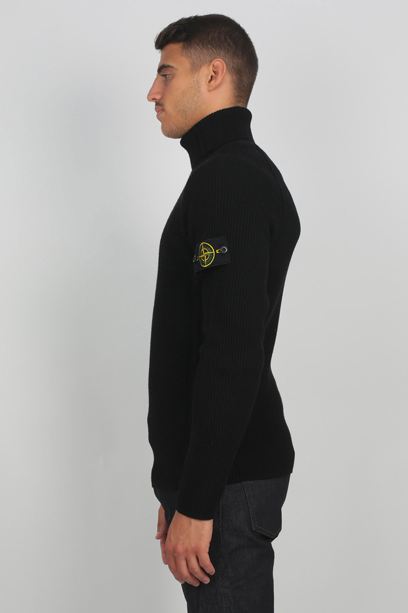 PULL STONE ISLAND NOIR 7115542C2-V0029