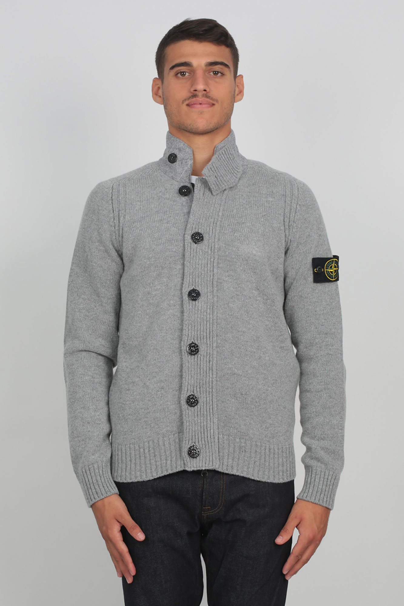 GILET STONE ISLAND GRIS 7115564A3-V0061