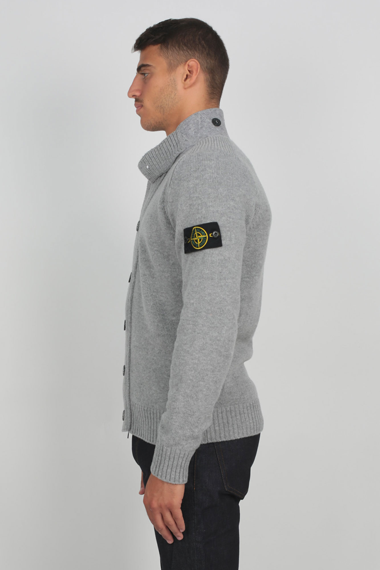 GILET STONE ISLAND GRIS 7115564A3-V0061