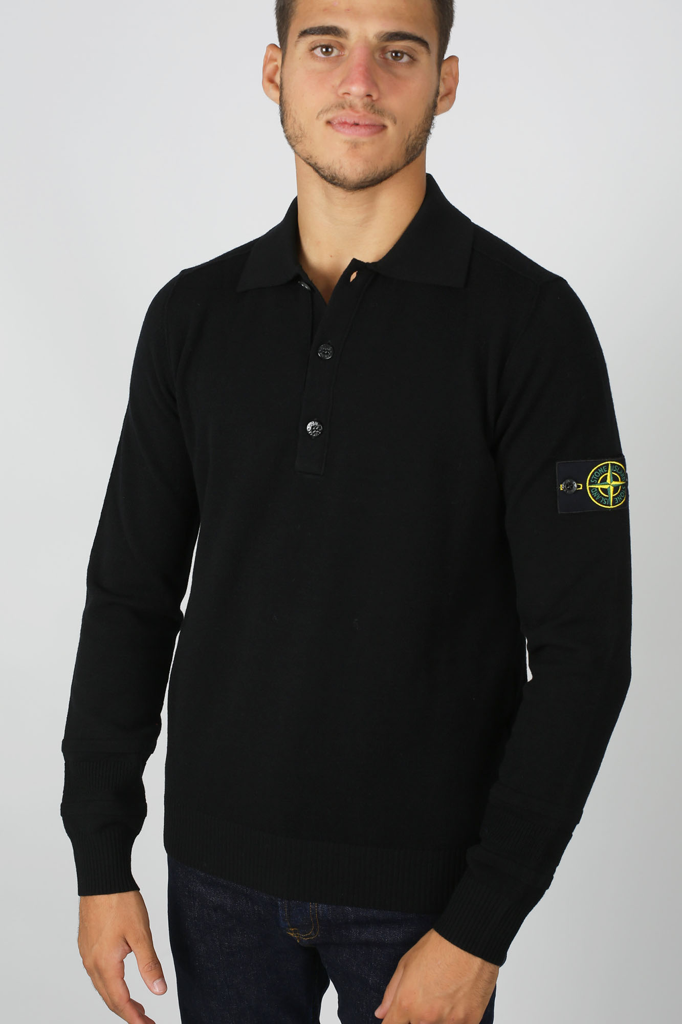 PULL STONE ISLAND NOIR 7115589A1-V0029