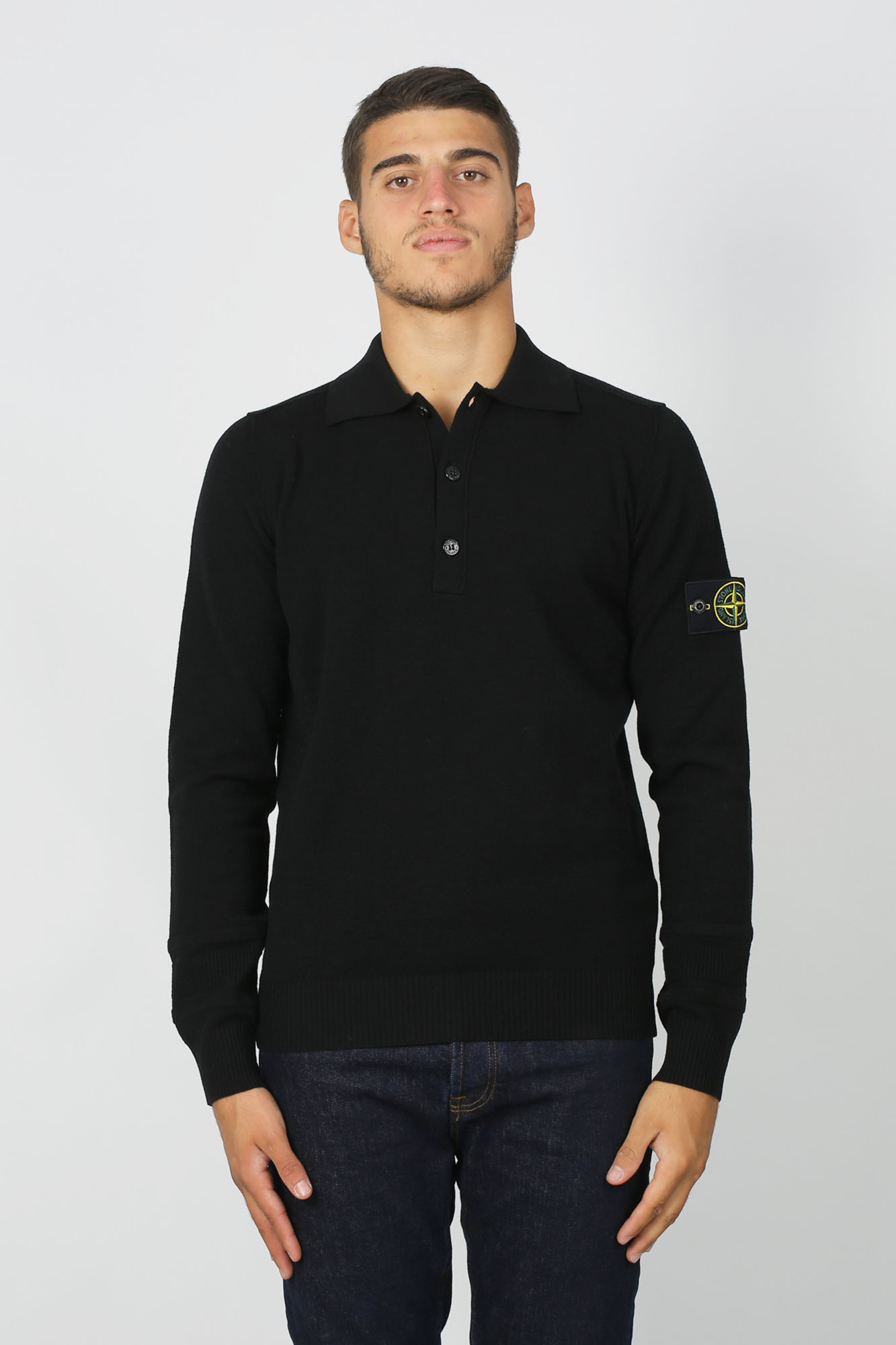 PULL STONE ISLAND NOIR 7115589A1-V0029