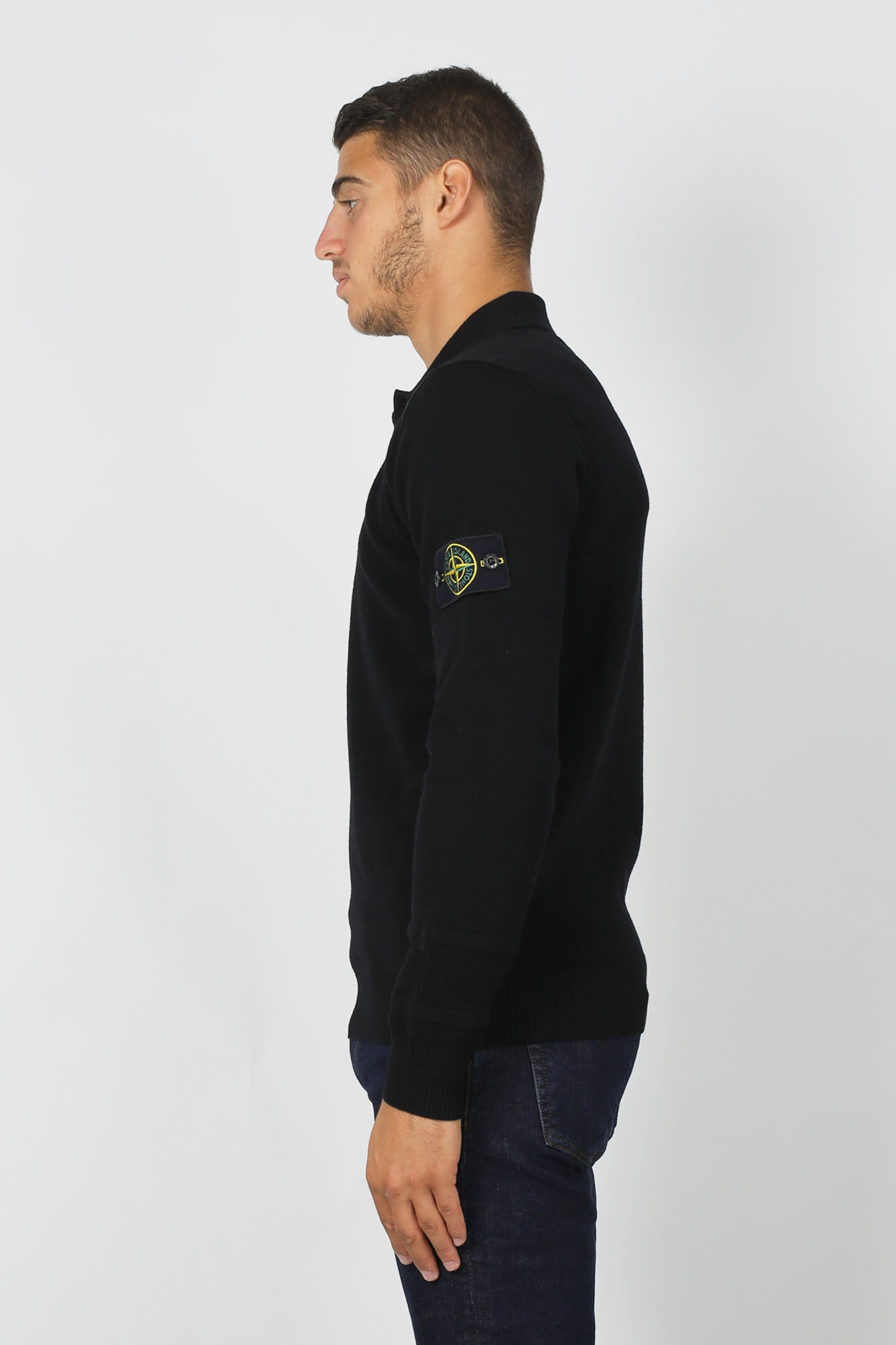 PULL STONE ISLAND NOIR 7115589A1-V0029