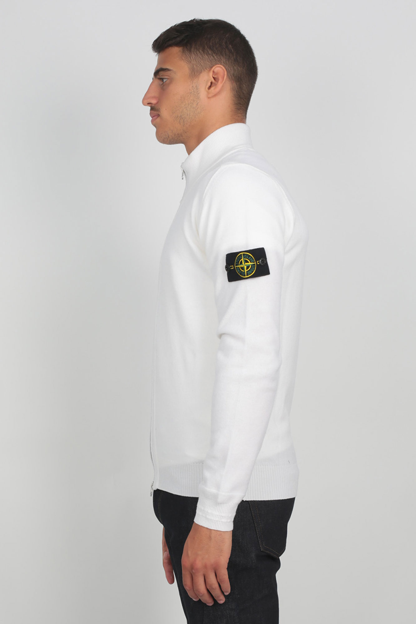 GILET STONE ISLAND BLANC 7115590A1-V0099