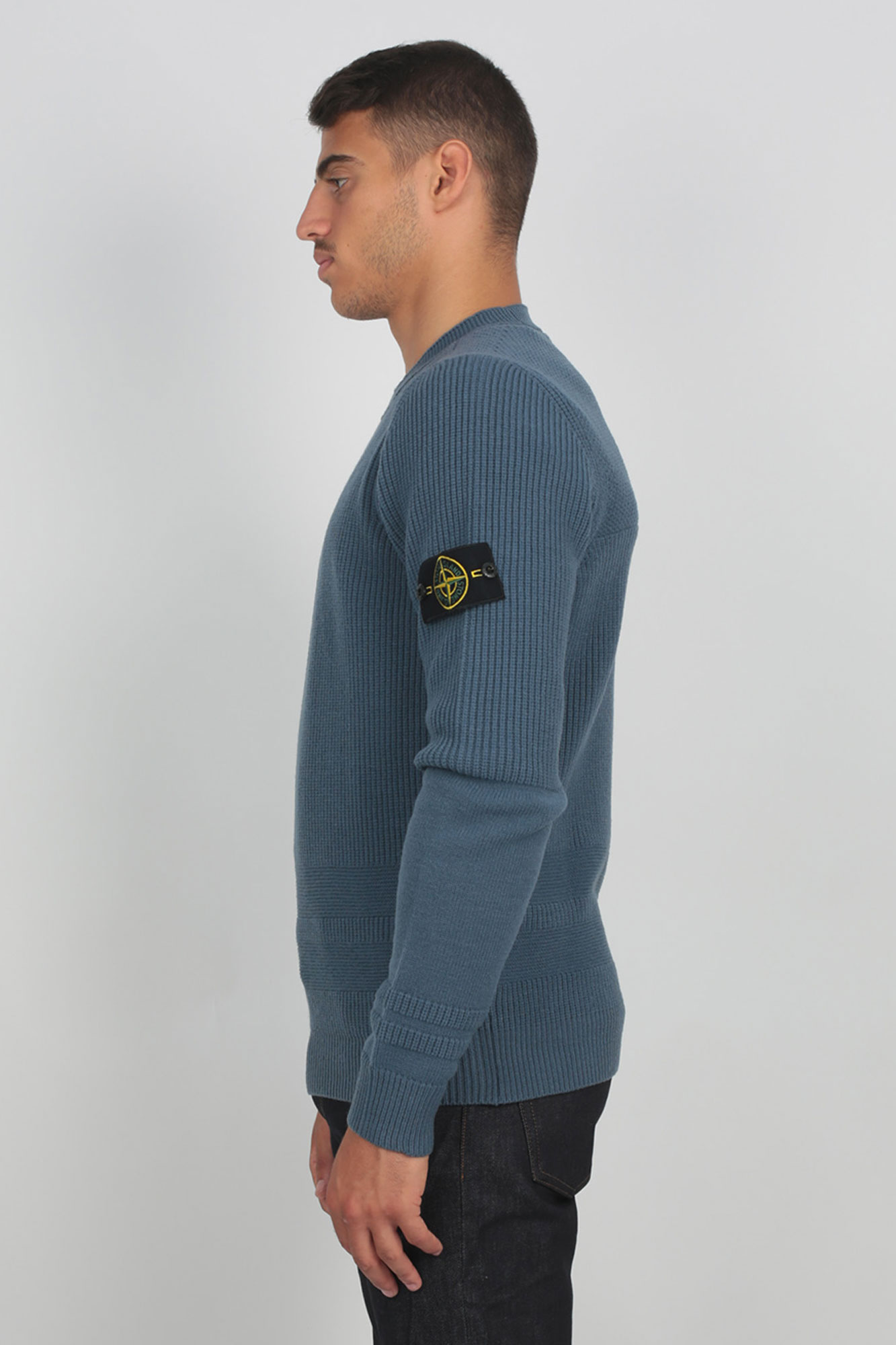 PULL STONE ISLAND BLEU DE PRUSSE 7115592A1-V0024