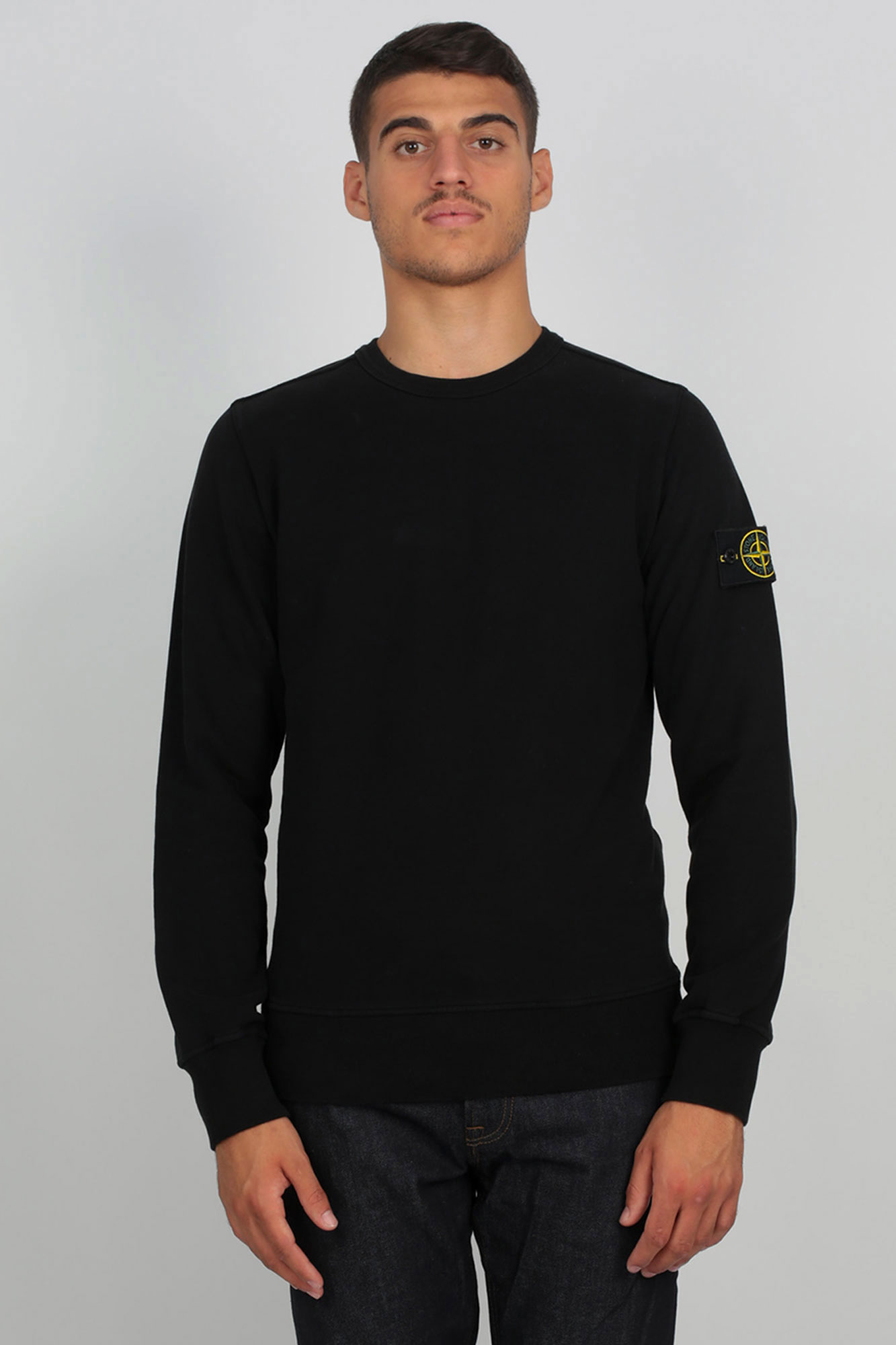 SWEAT-SHIRT STONE ISLAND NOIR 711562720-V0029