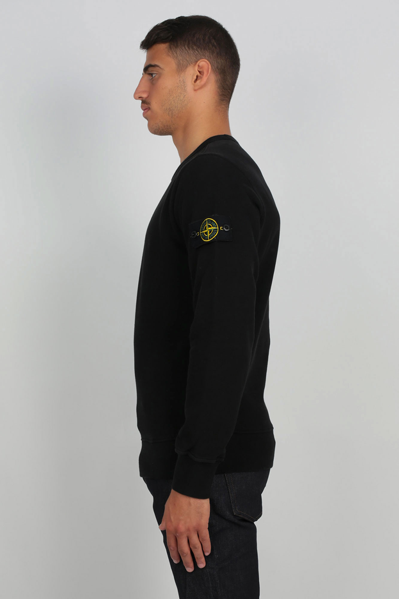 SWEAT-SHIRT STONE ISLAND NOIR 711562720-V0029