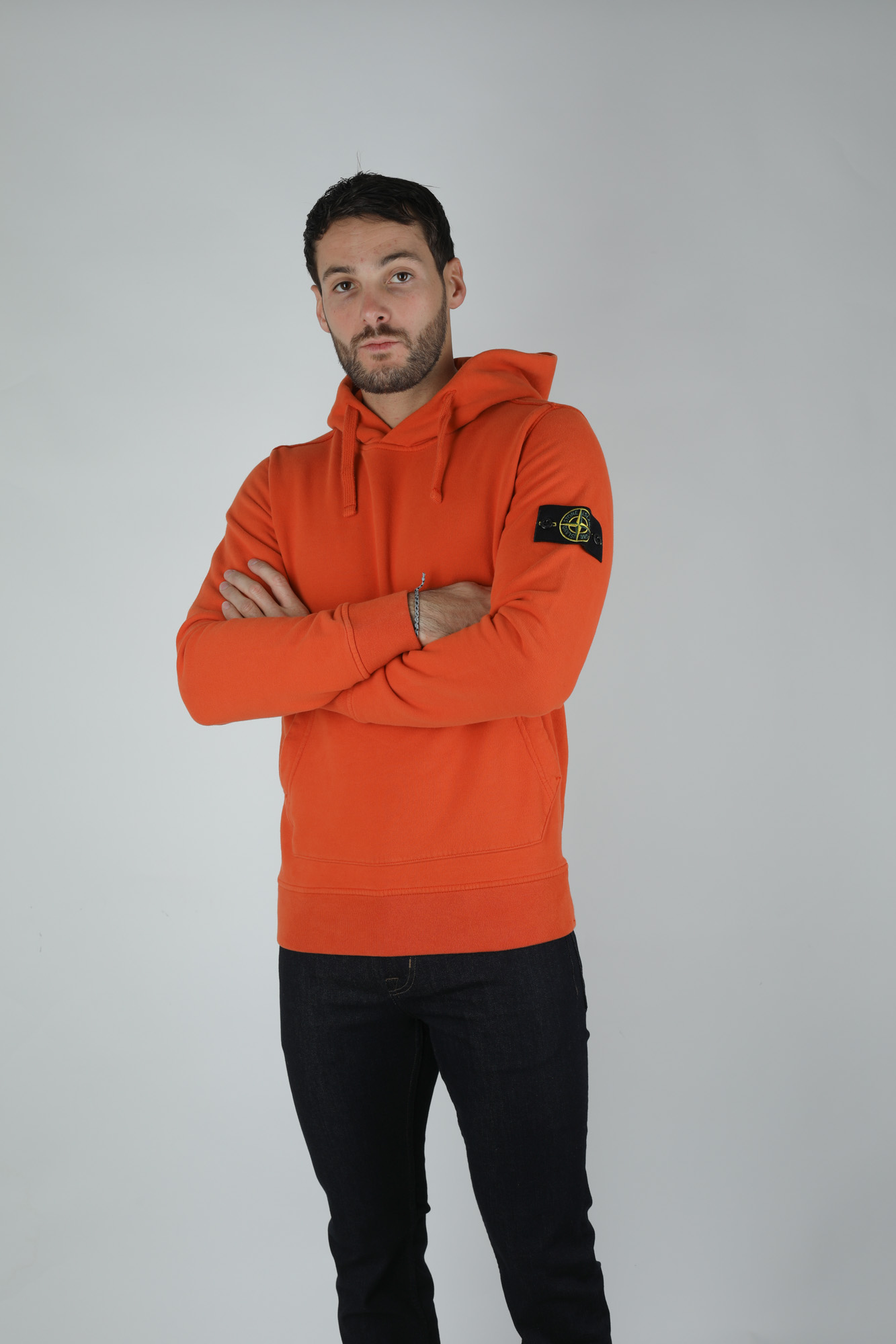 SWEAT-SHIRT STONE ISLAND ORANGE 711562820-V0032