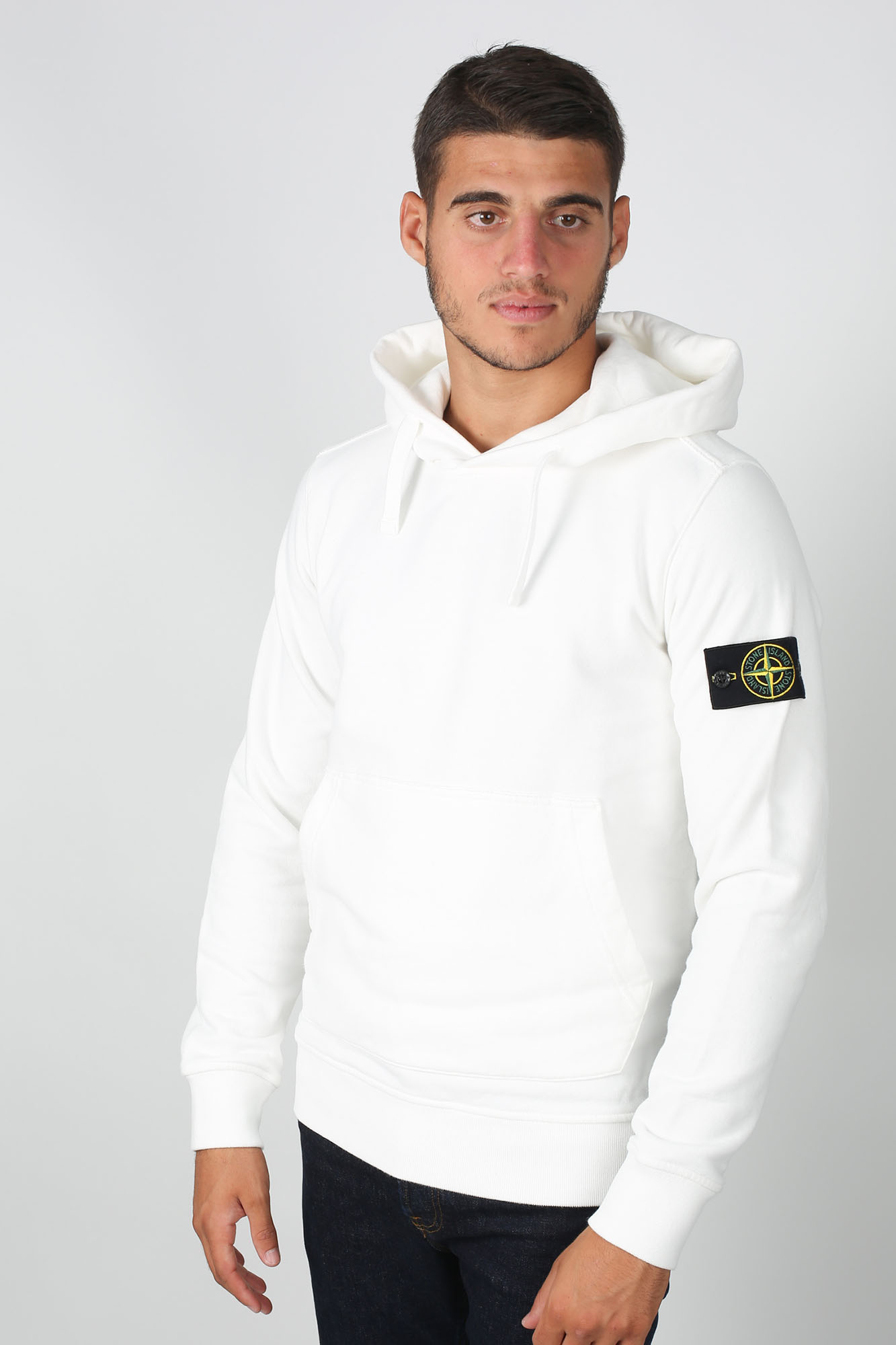 SWEAT-SHIRT STONE ISLAND BLANC 711562820-V0099