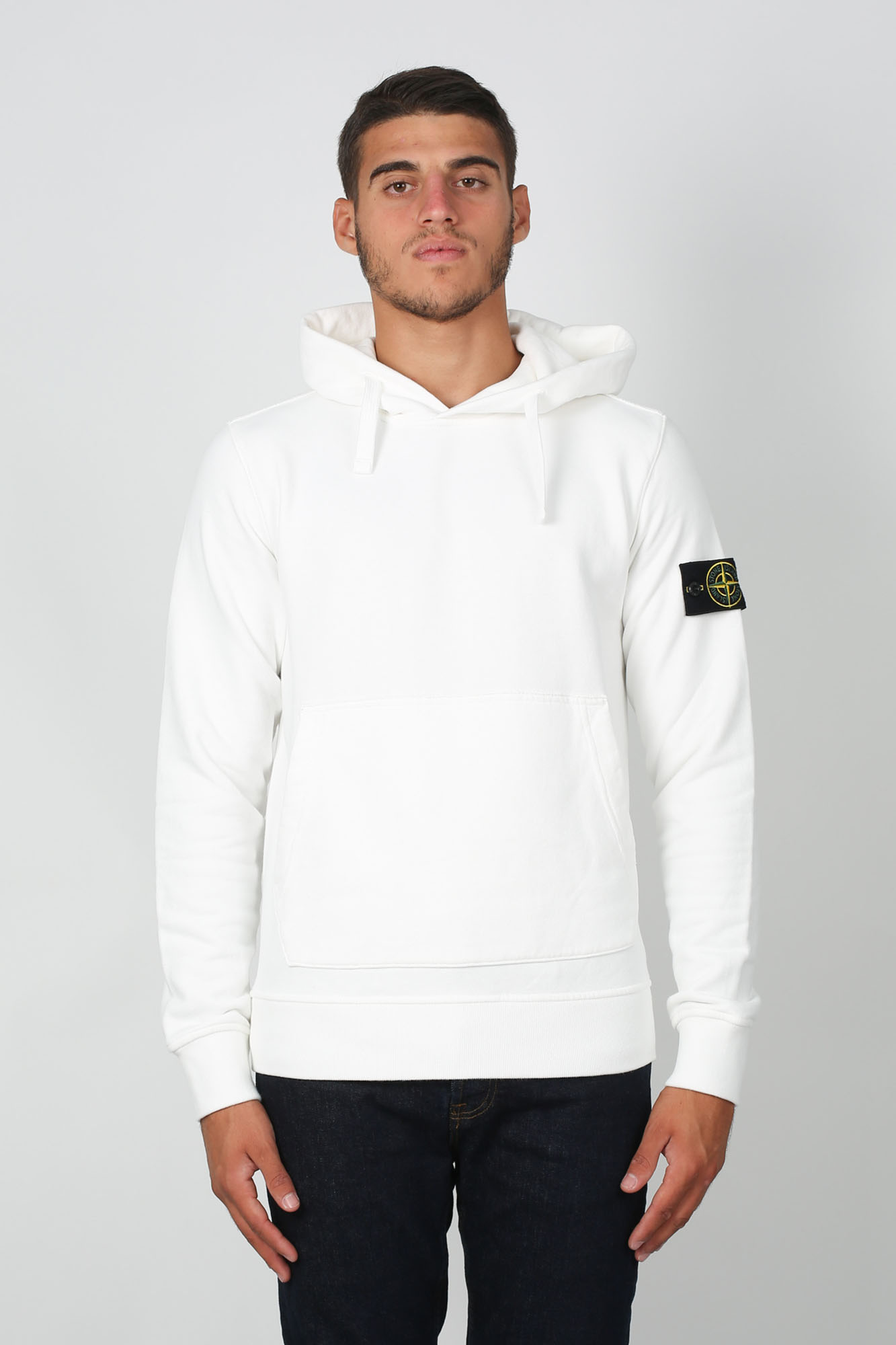 SWEAT-SHIRT STONE ISLAND BLANC 711562820-V0099