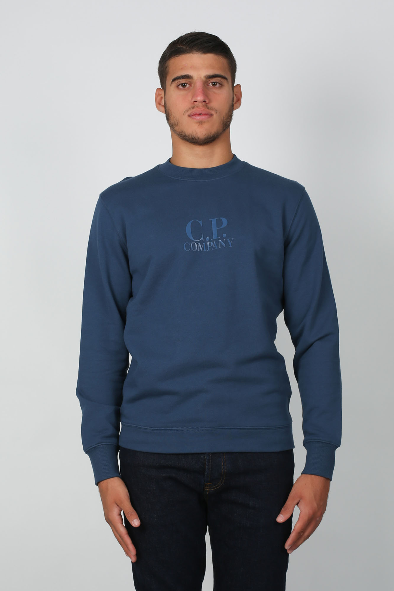 SWEAT-SHIRT C.P. COMPANY BLEU S002A5086W-879