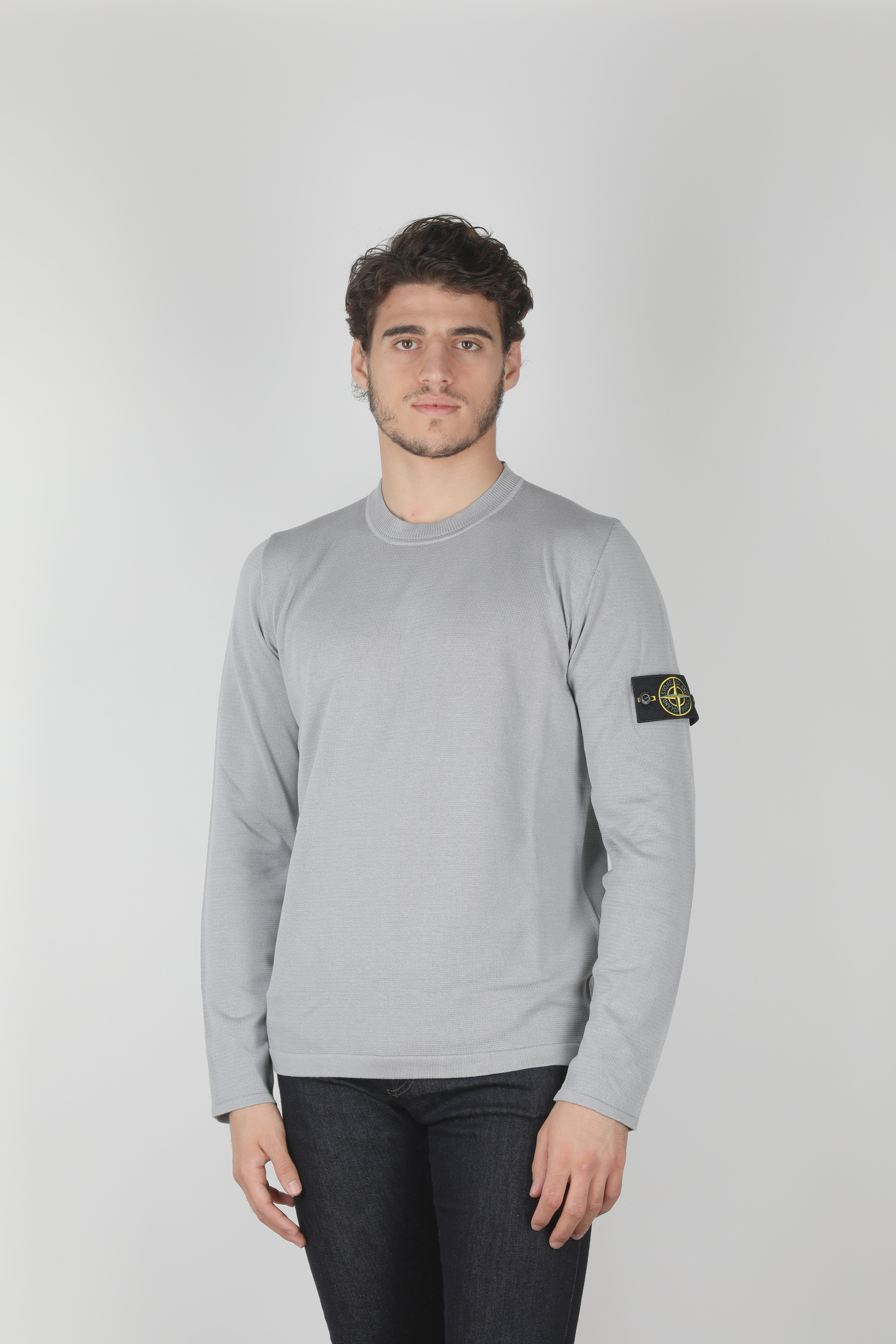 PULL STONE ISLAND GRIS 7215517B3-V0064