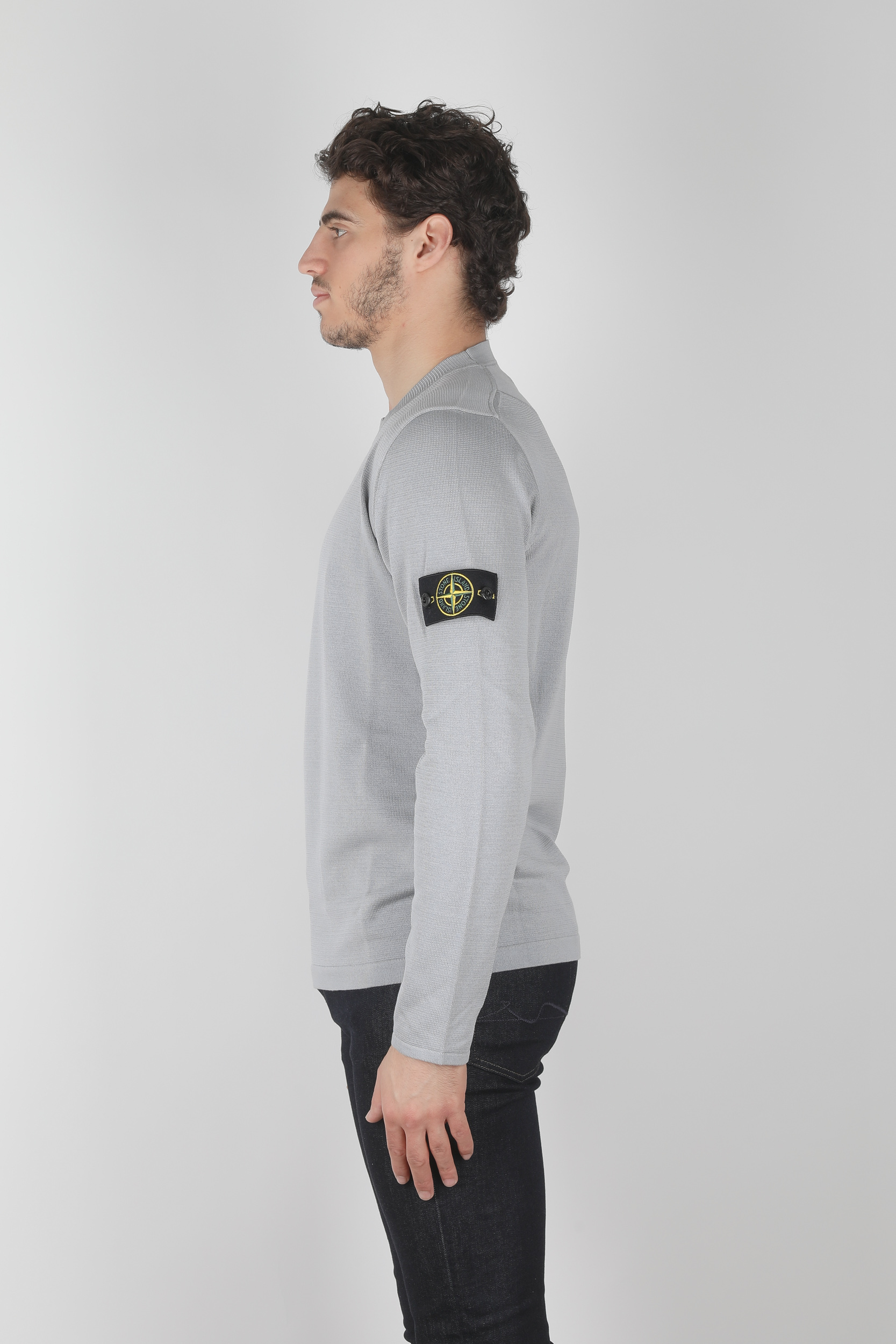 PULL STONE ISLAND GRIS 7215517B3-V0064