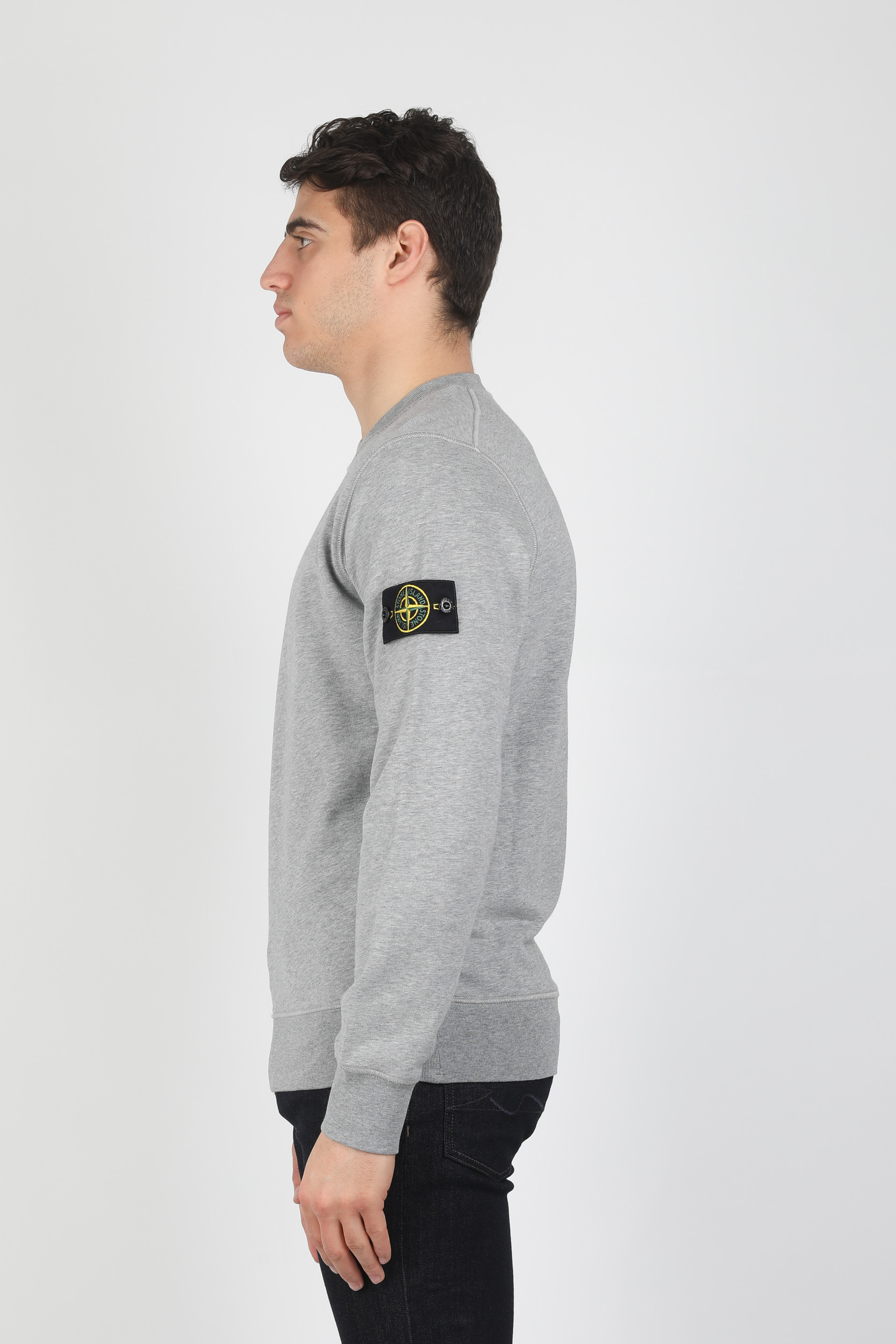 SWEAT STONE ISLAND GRIS 721563051-V0M64