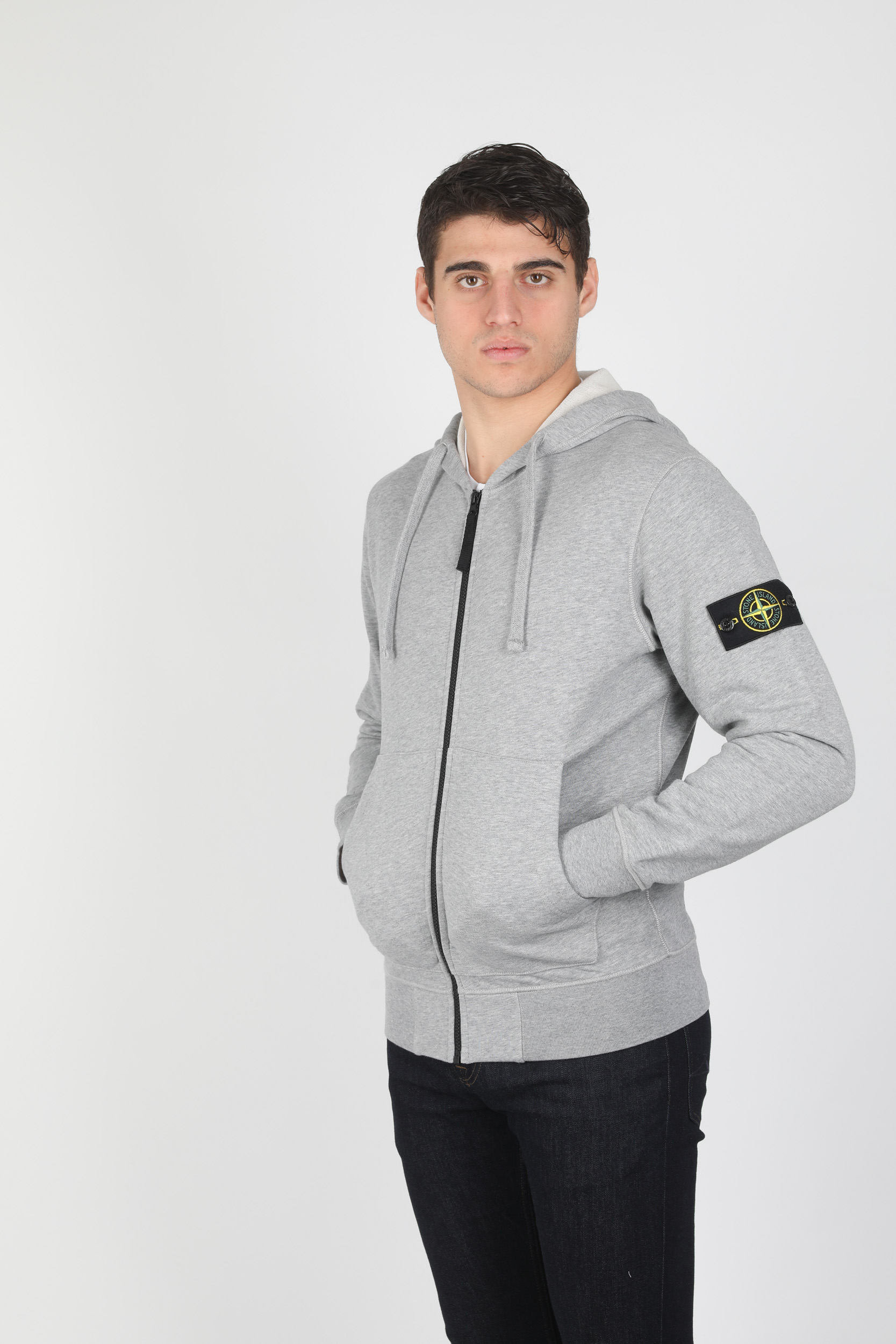 GILET STONE ISLAND GRIS 721564251-V0M64