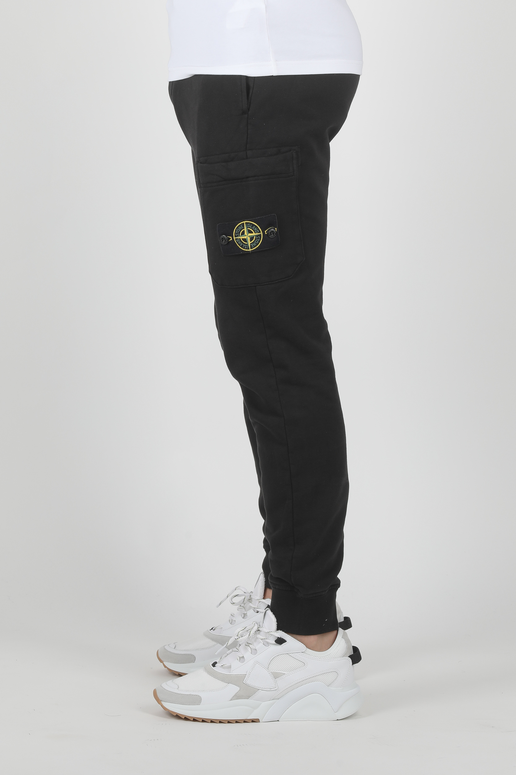 BAS DE SURVETEMENT STONE ISLAND NOIR 721564551-V0029