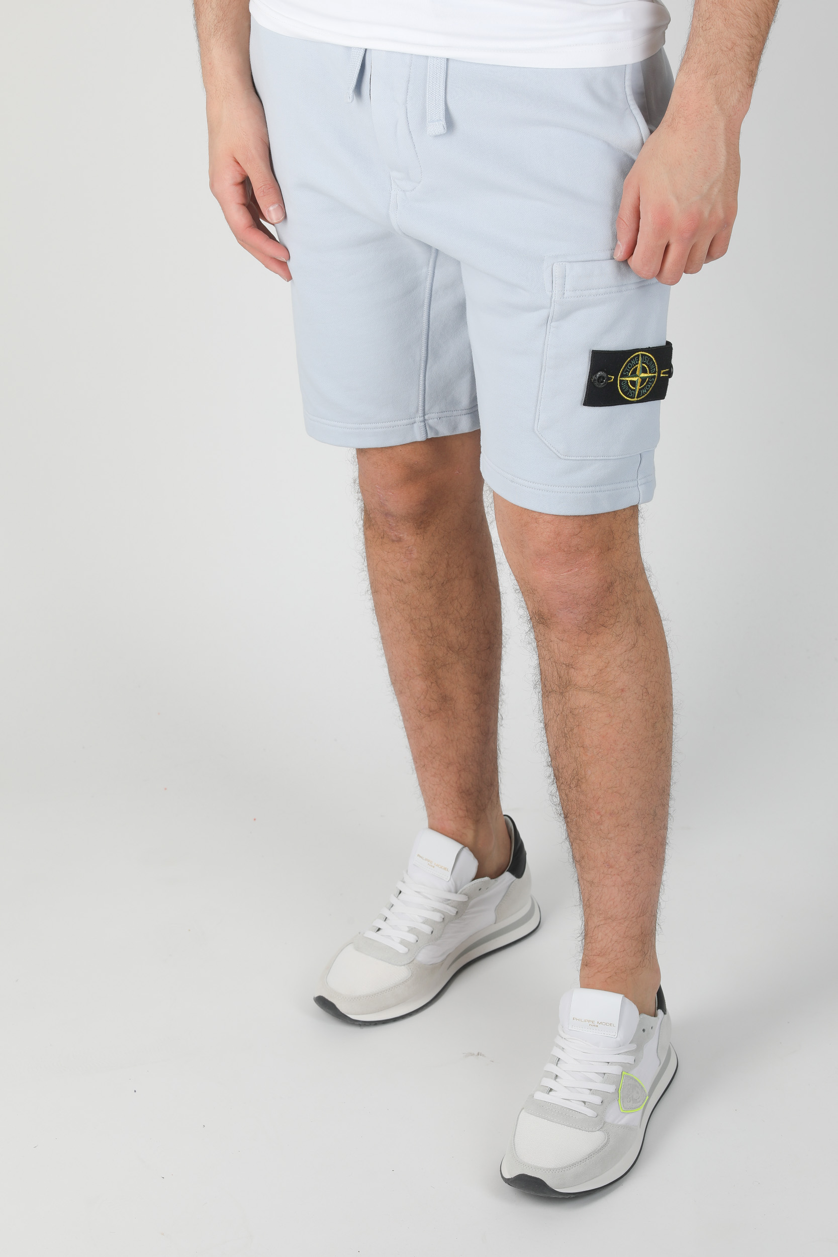 SHORT STONE ISLAND BLEU CIEL 721564651-V0041